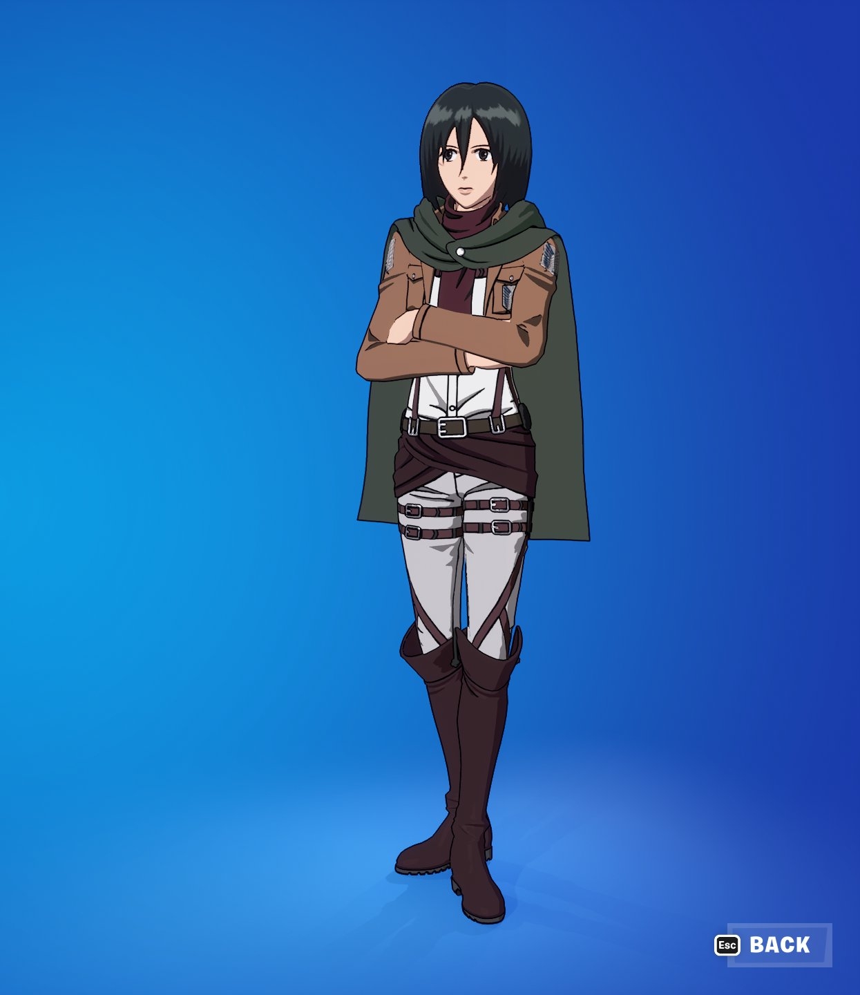 1250x1440 Mikasa Ackermann Fortnite wallpaper, Phone