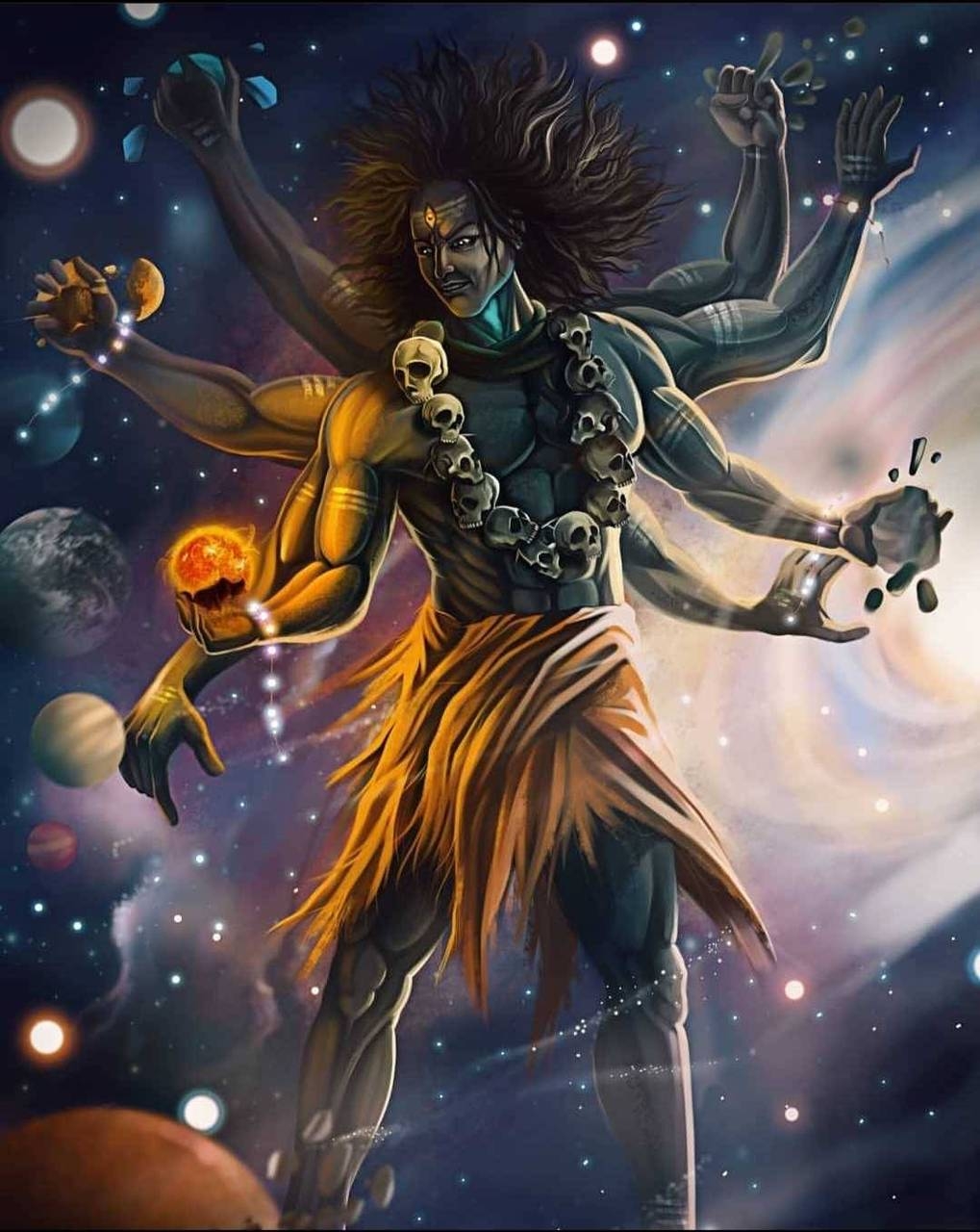 1020x1280 Kaal Bhairava wallpaper, Phone