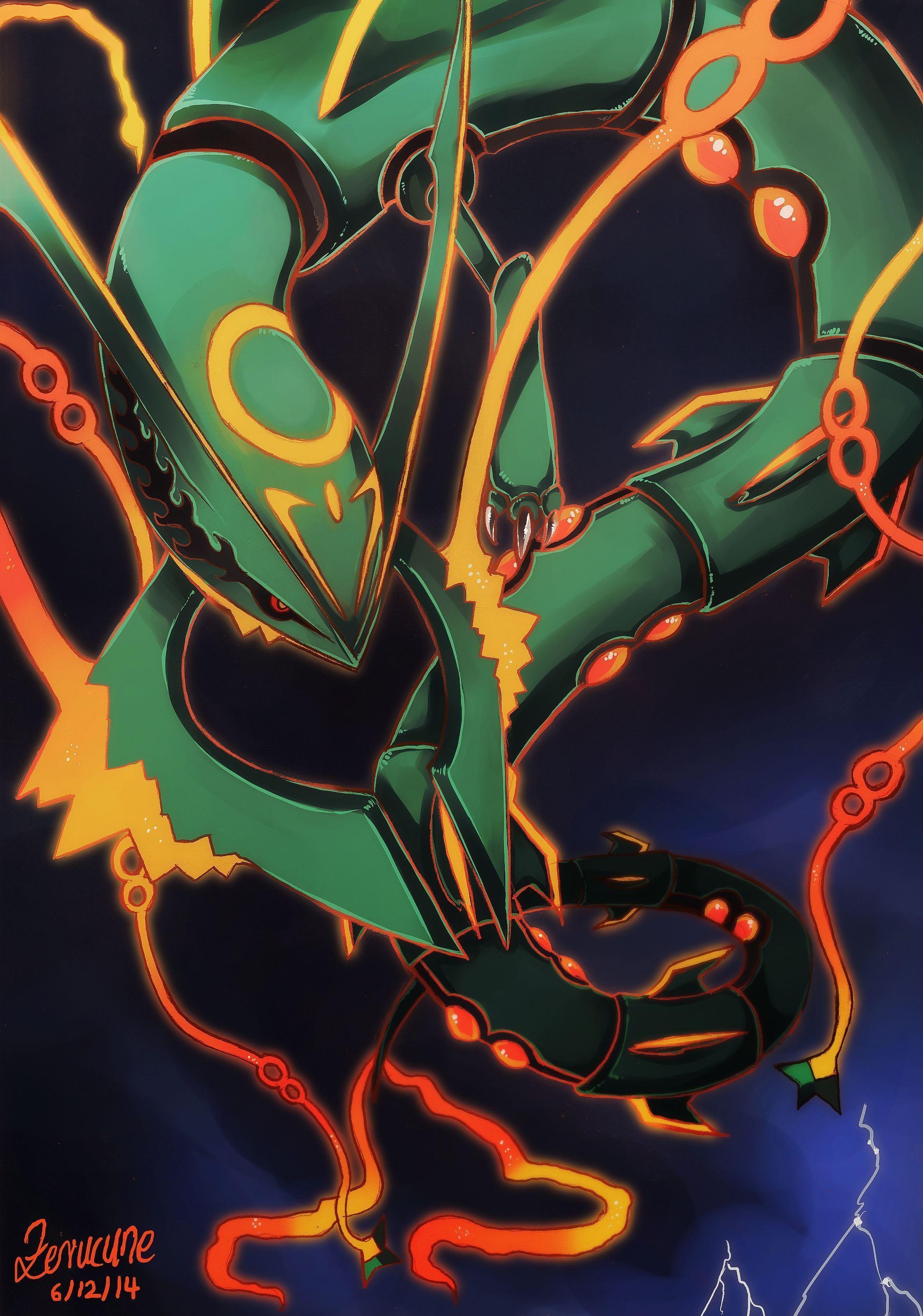 2110x3000 Rayquaza Anime Image Board, Phone