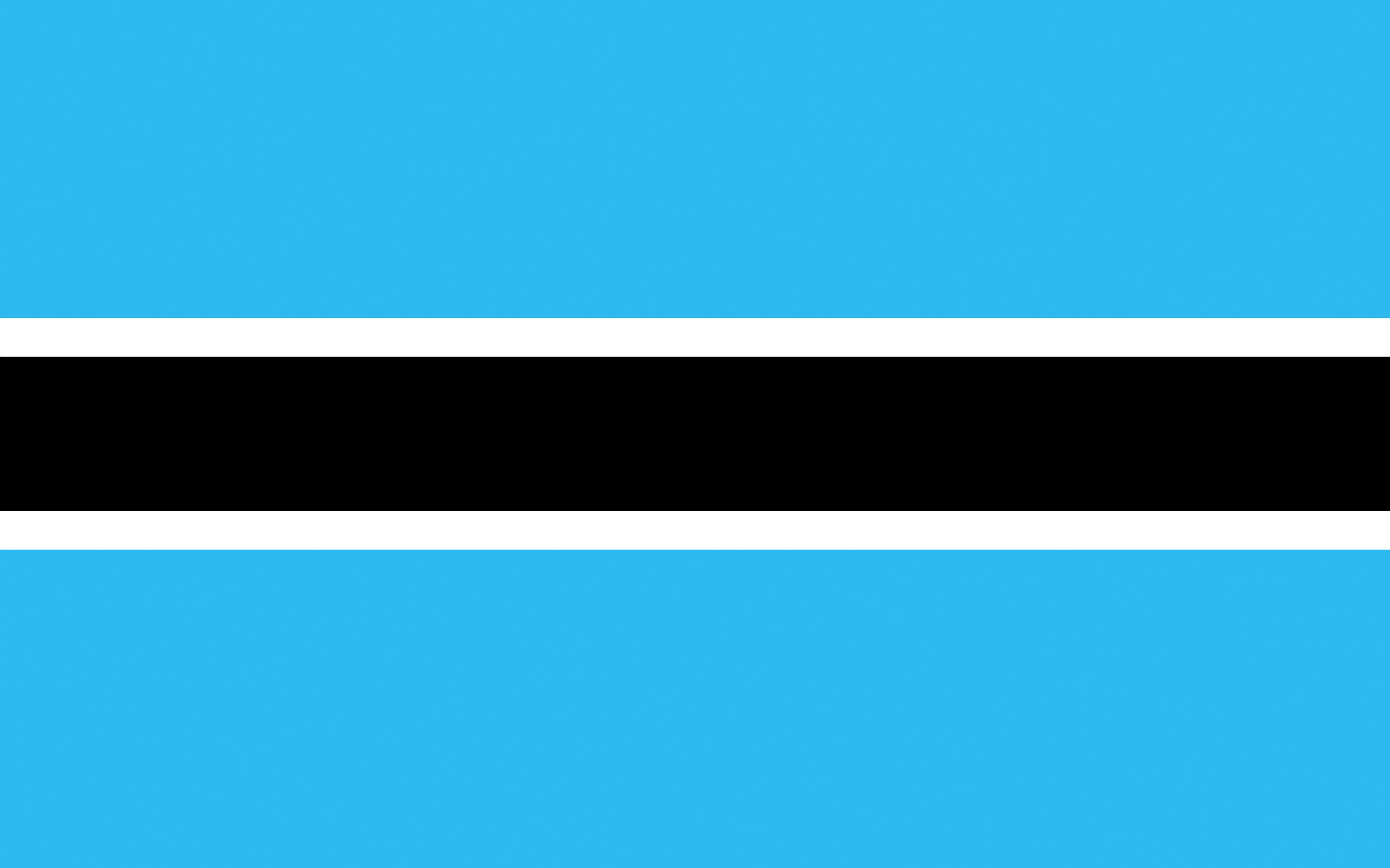 3840x2400 Wallpaper Botswana Flag Stripes, Desktop