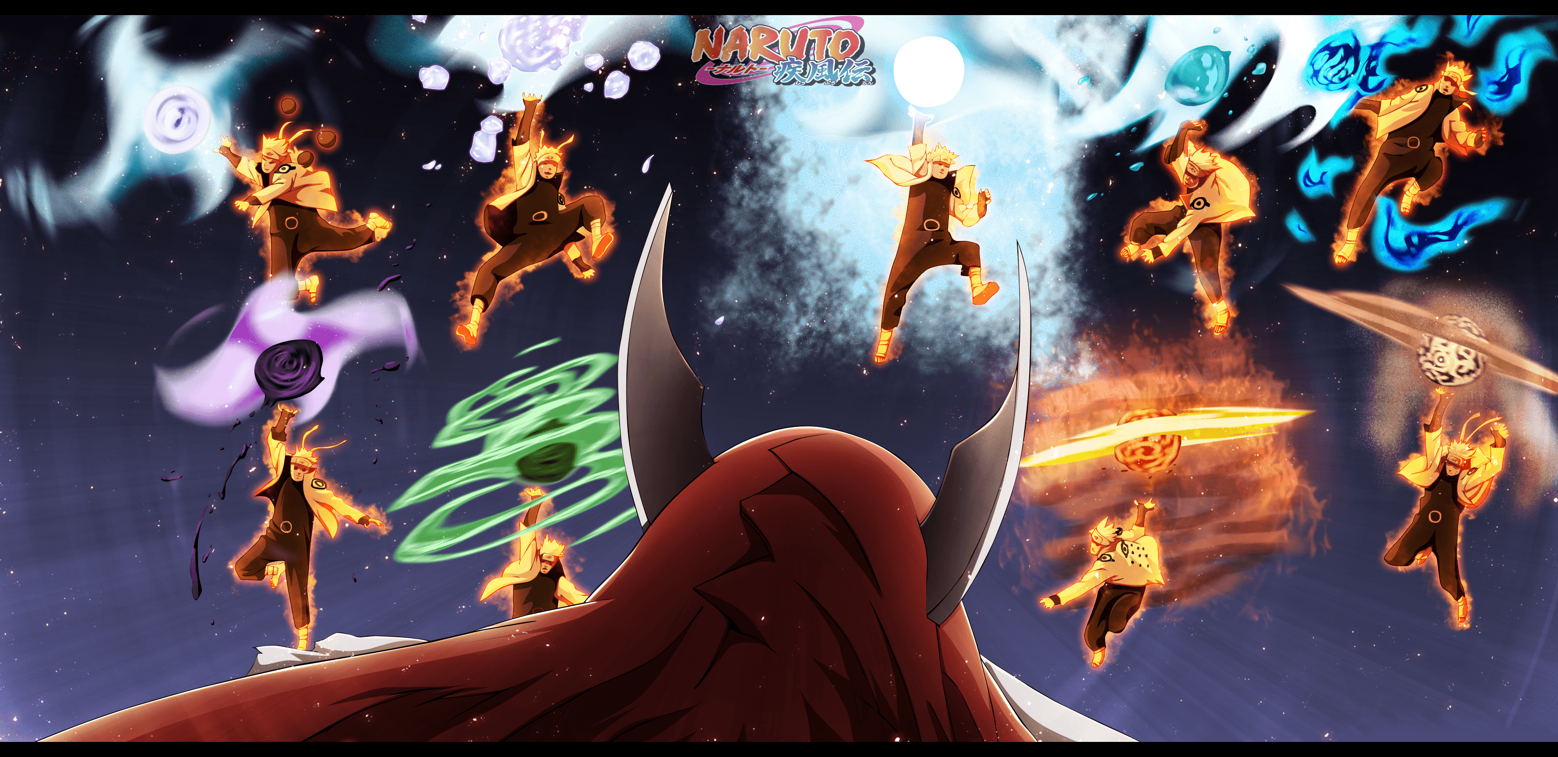 3200x1560 Rasengan (Naruto) HD Wallpaper and Background Image, Dual Screen