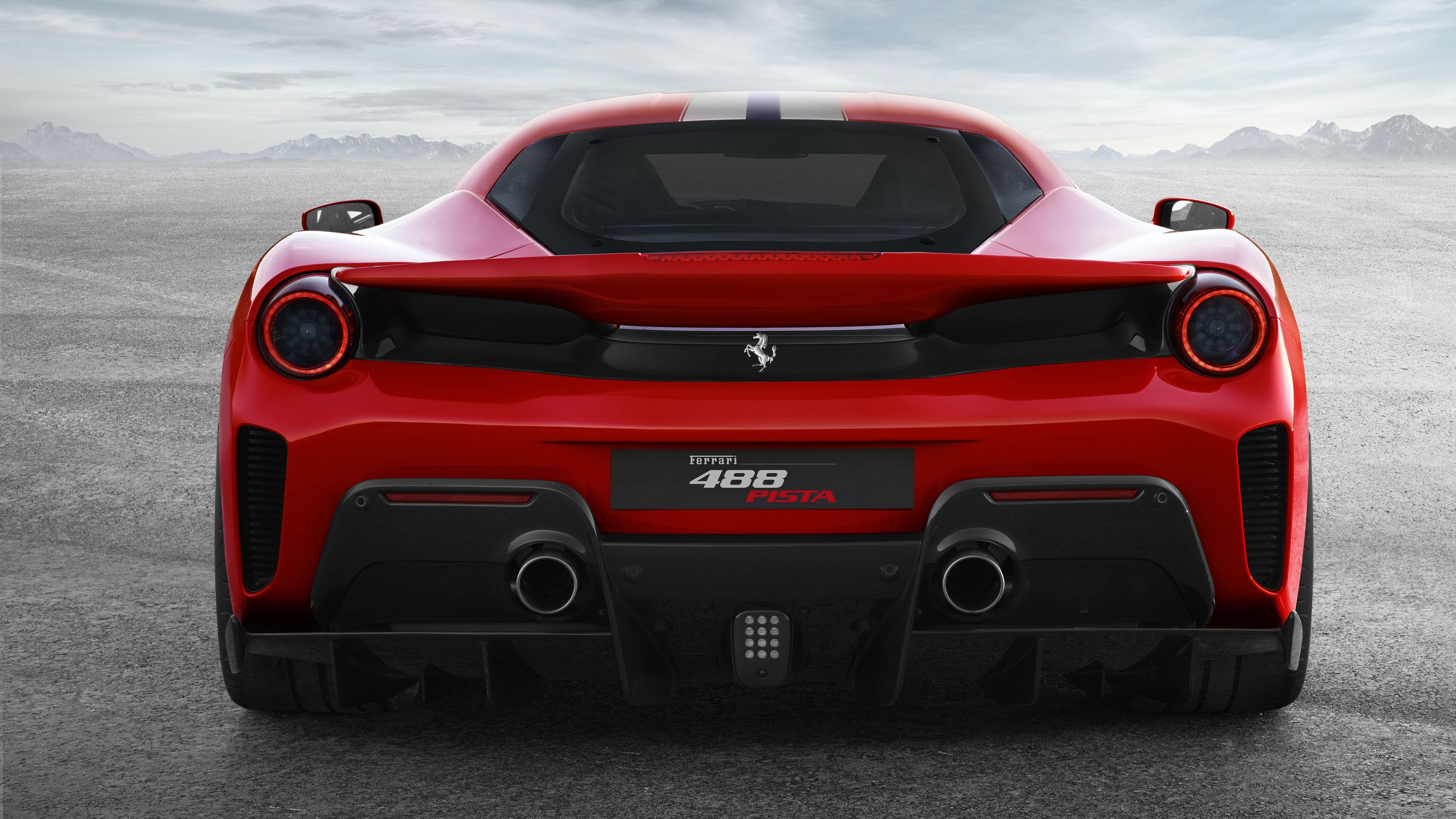 3840x2160 Ferrari 488 Pista Rear View 4k Hd Wallpaper, Ferrari Wallpaper, Desktop