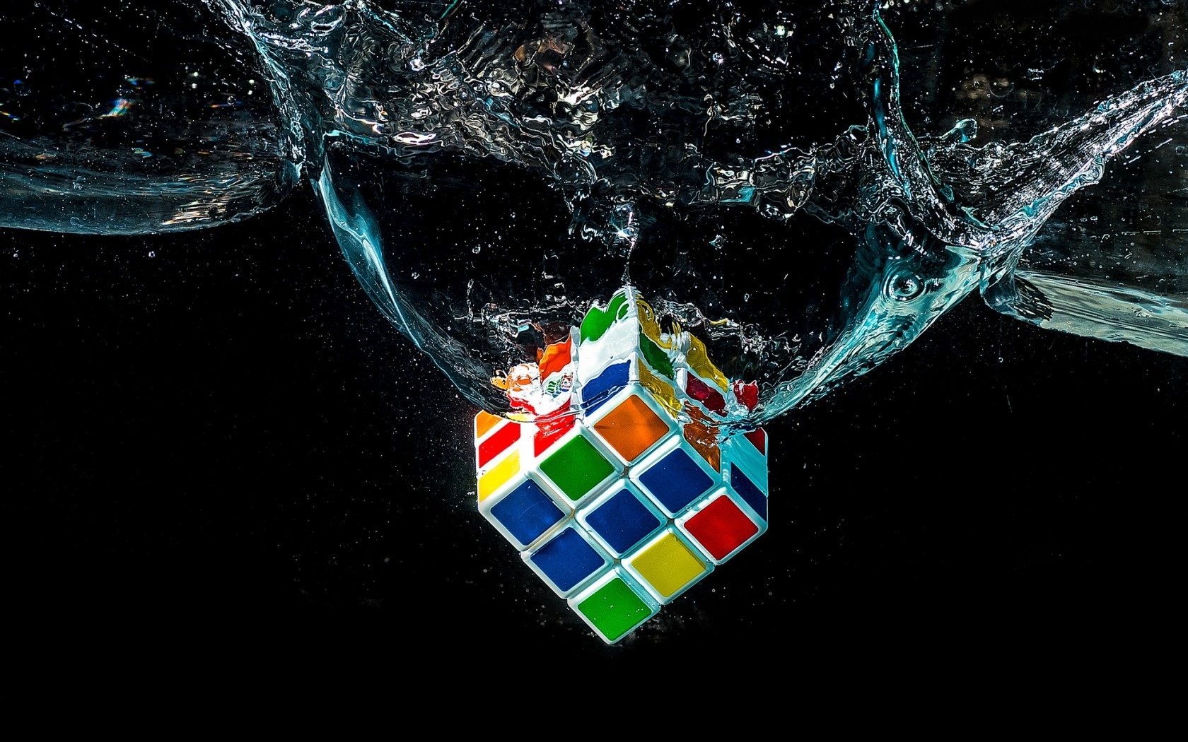 1680x1050 water, Digital Art, Rubiks Cube Wallpaper HD / Desktop and Mobile Background, Desktop