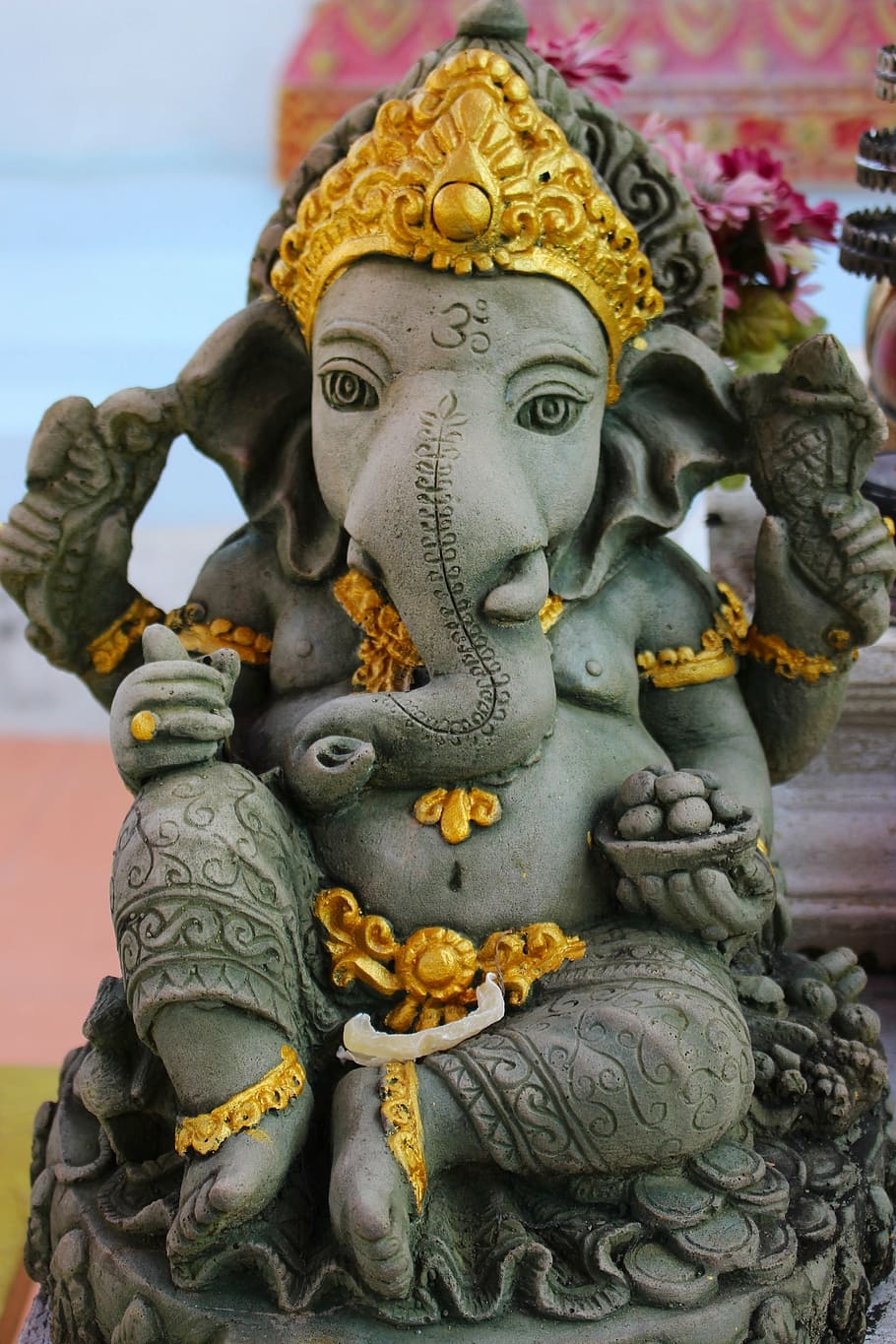 910x1370 HD wallpaper: Ganesha figurine, statue, lord ganesha, Phone