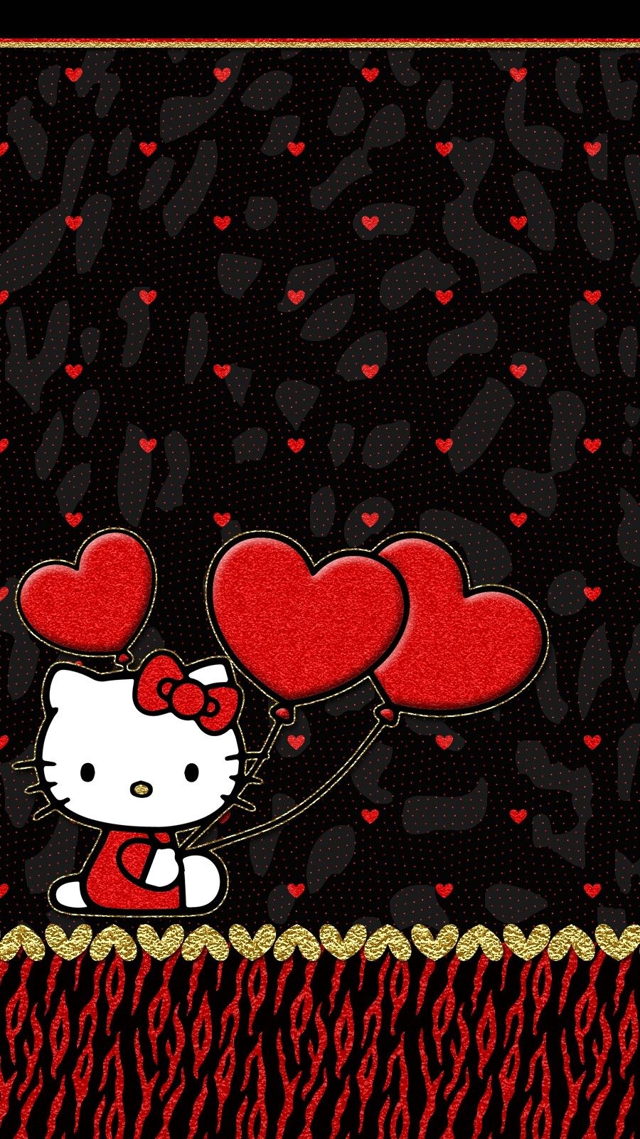 900x1600 iPhone Wall: Valentine's Day tjn. Hello kitty background, Hello kitty picture, Hello kitty art, Phone