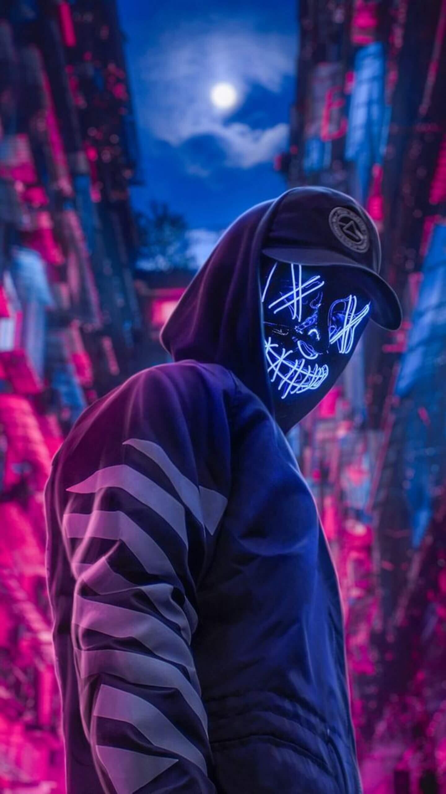 1440x2560 Led Purge Mask Wallpaper HD for Android, Phone