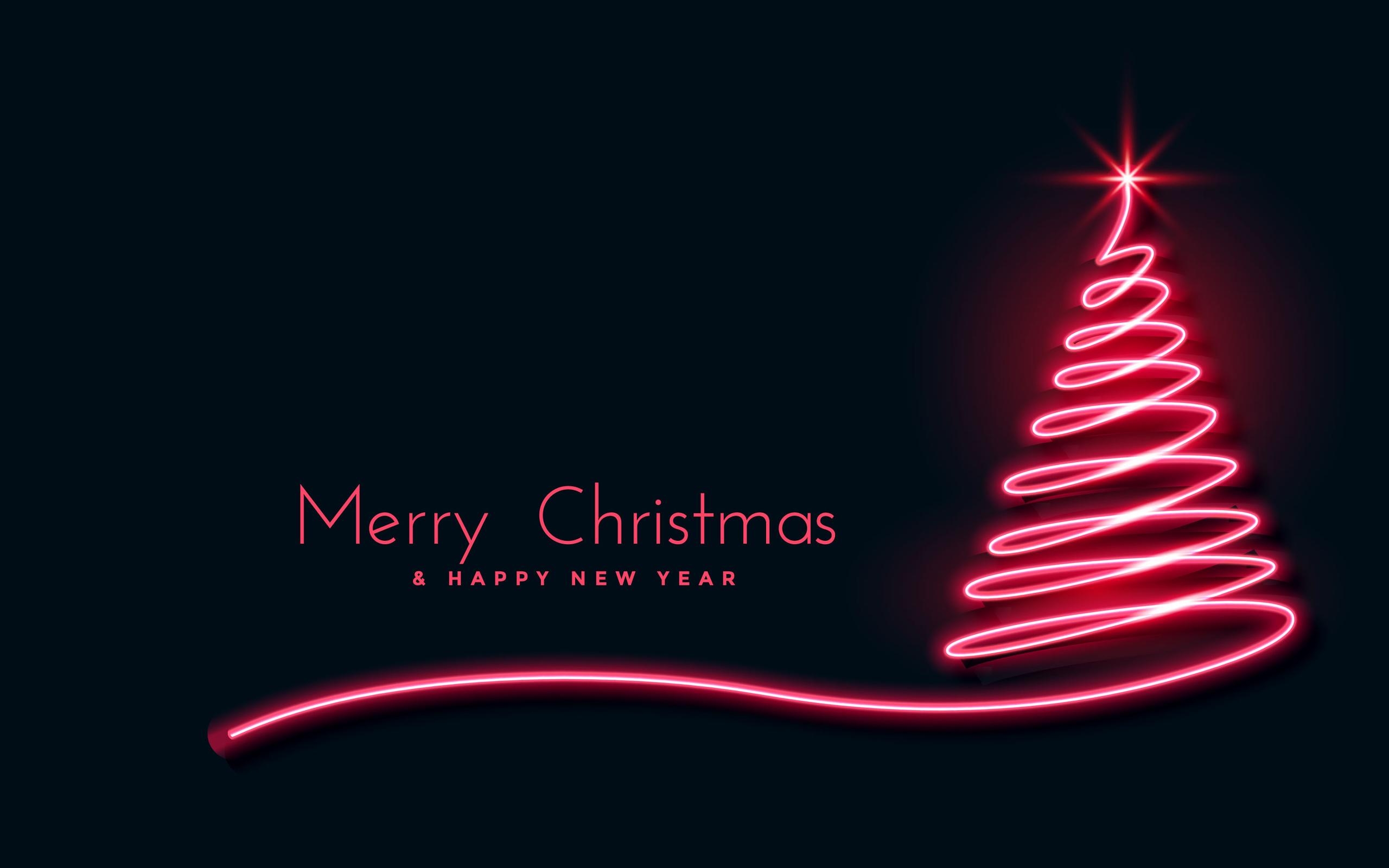 2560x1600 Neon Christmas Wallpaper Free Neon Christmas, Desktop