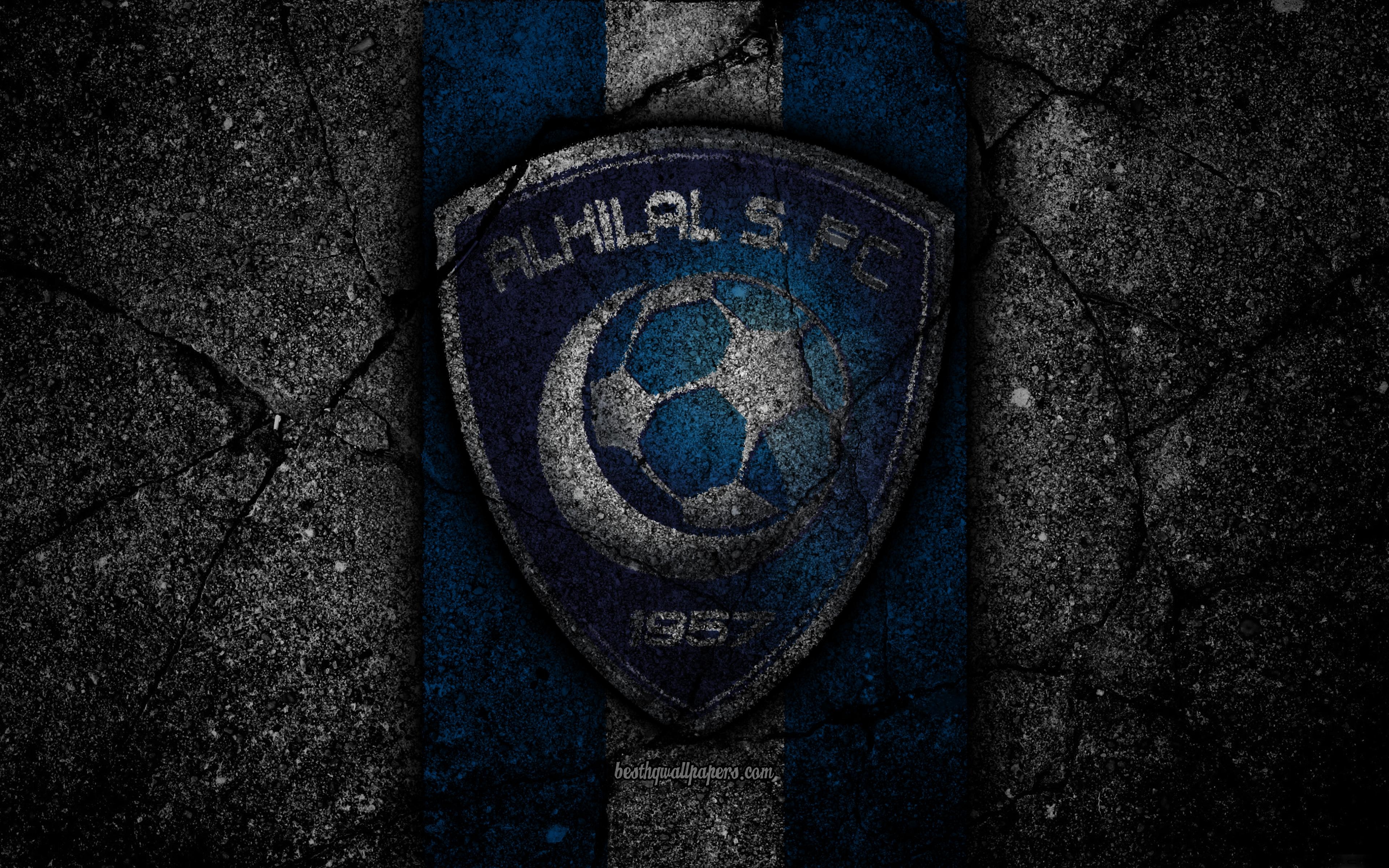 3840x2400 Download Wallpaper Al Hilal FC, 4k, Emblem, Saudi Professional, Desktop