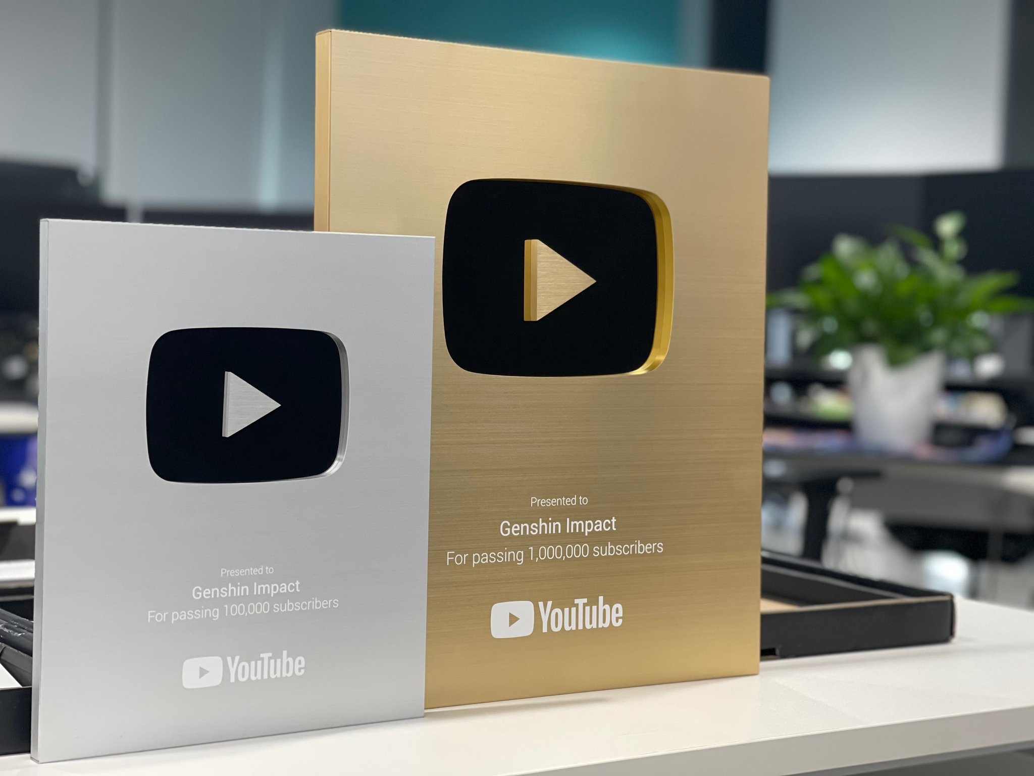 2050x1540 تويتر \ Genshin Impact على تويتر: Dear Travelers, Just recently, Paimon received the Gold Creator Award from YouTube. It's time for a celebration! Paimon would like to thank everyone for their appreciation!, Desktop