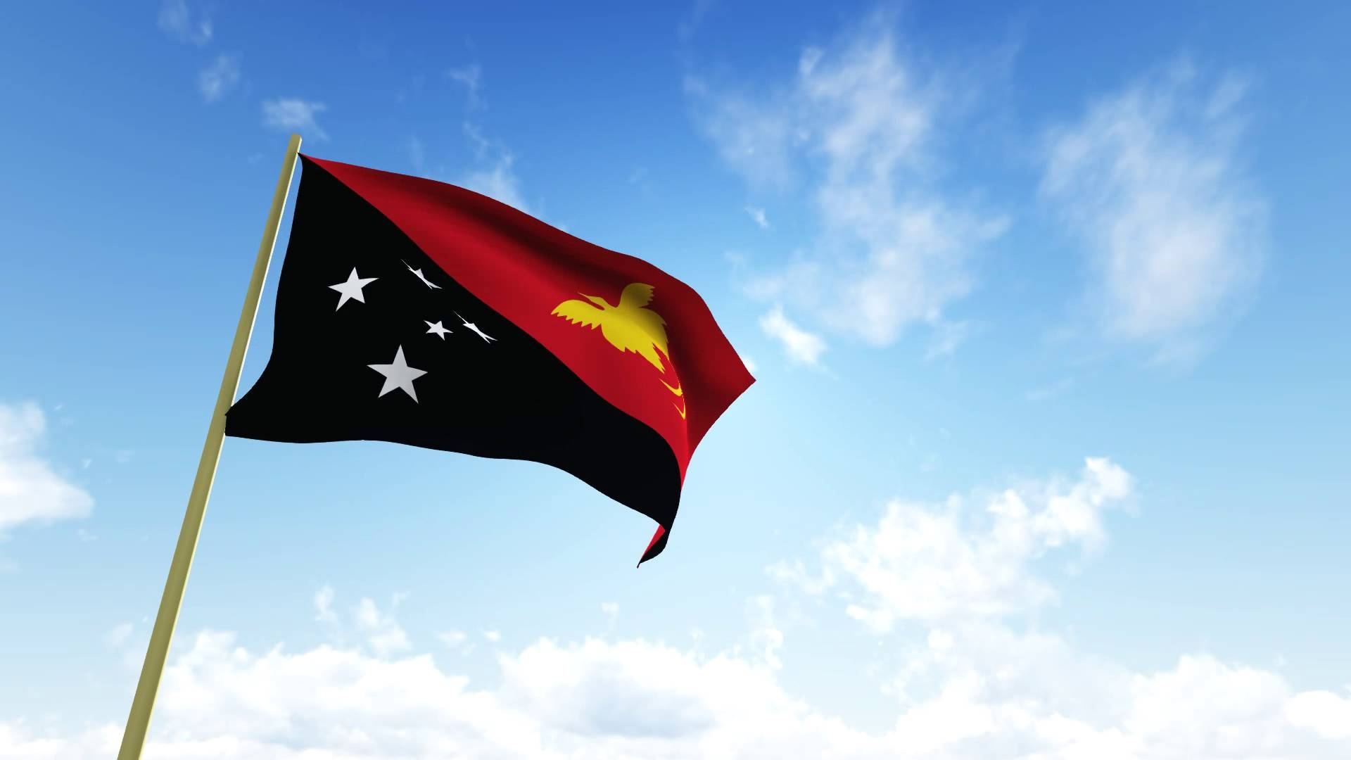 1920x1080 Flag of Papua New Guinea HD 1080P, Desktop