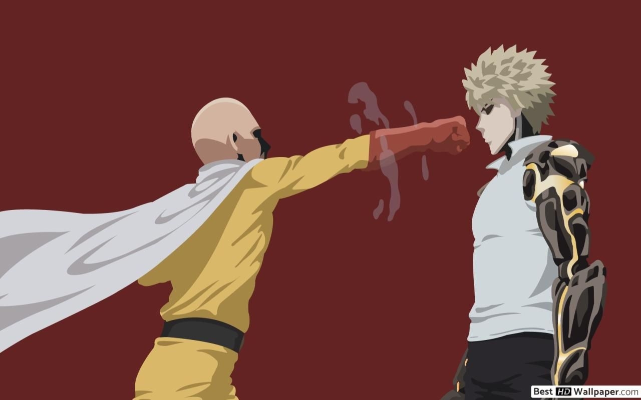 1280x800 One Punch Man, Saitama, Minimalist HD wallpaper download, Desktop