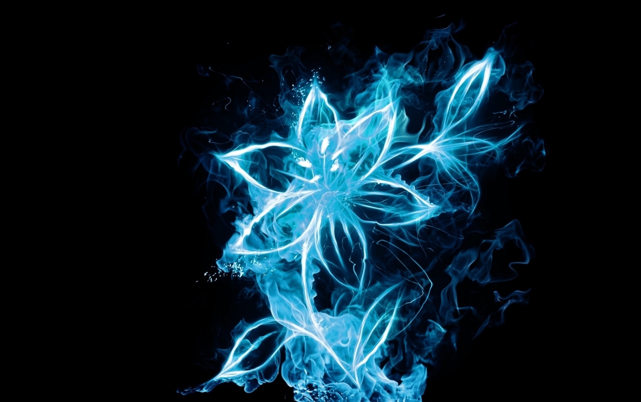 1280x810 Abstract Light Blue Flower wallpaper. Abstract Light Blue Flower, Desktop