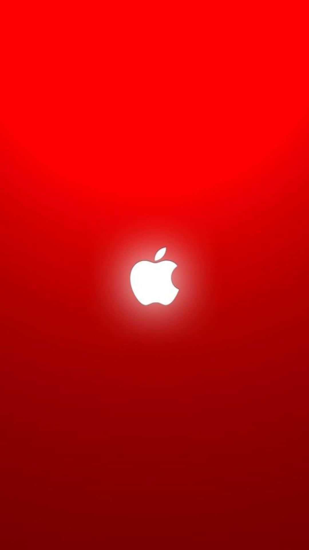 1080x1920 Download iPhone 11 White Apple On Red Wallpaper, Phone