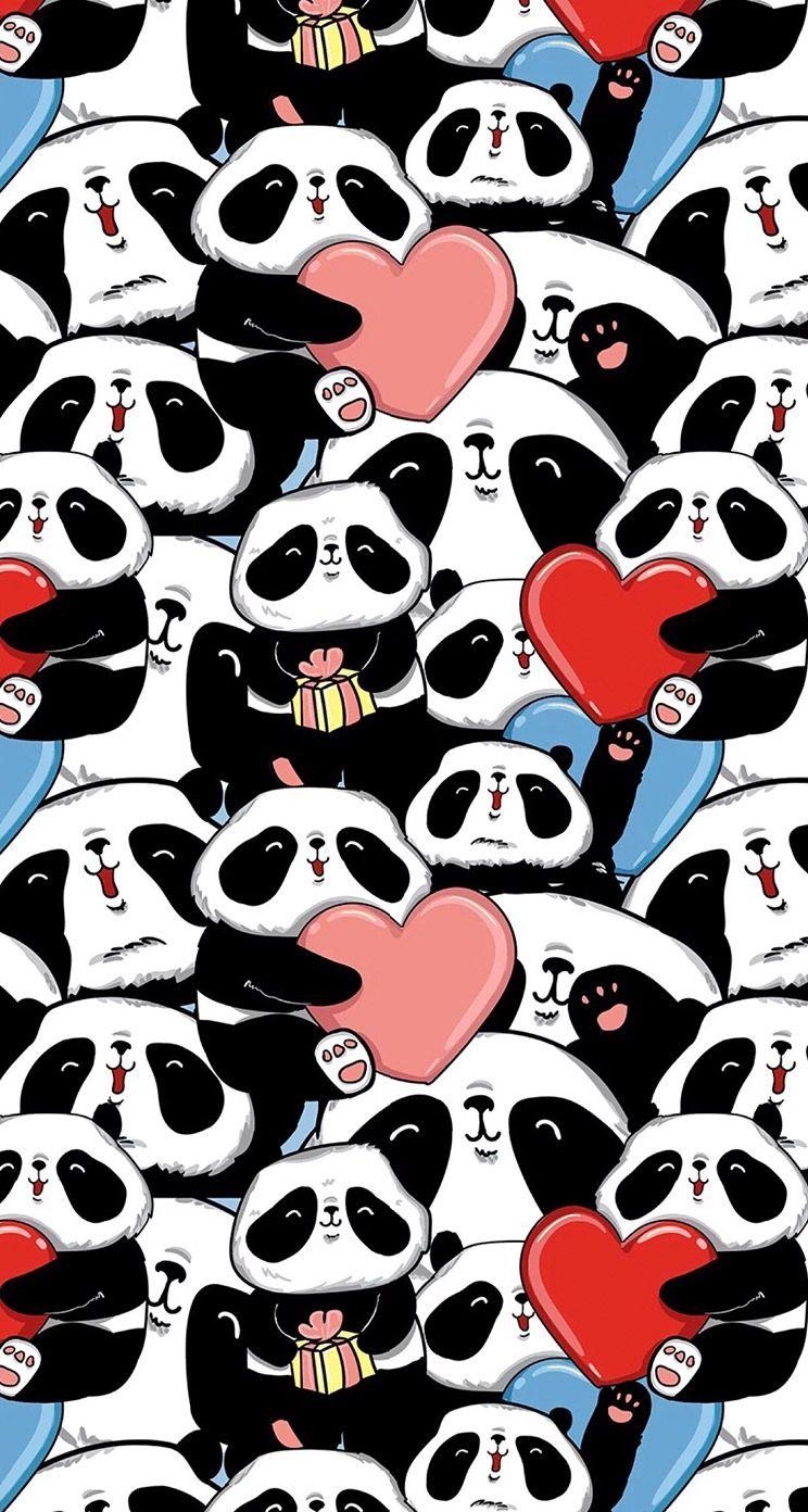 750x1400 Cute Kawaii Panda Wallpaper The Galleries of HD Wallpaper, Phone