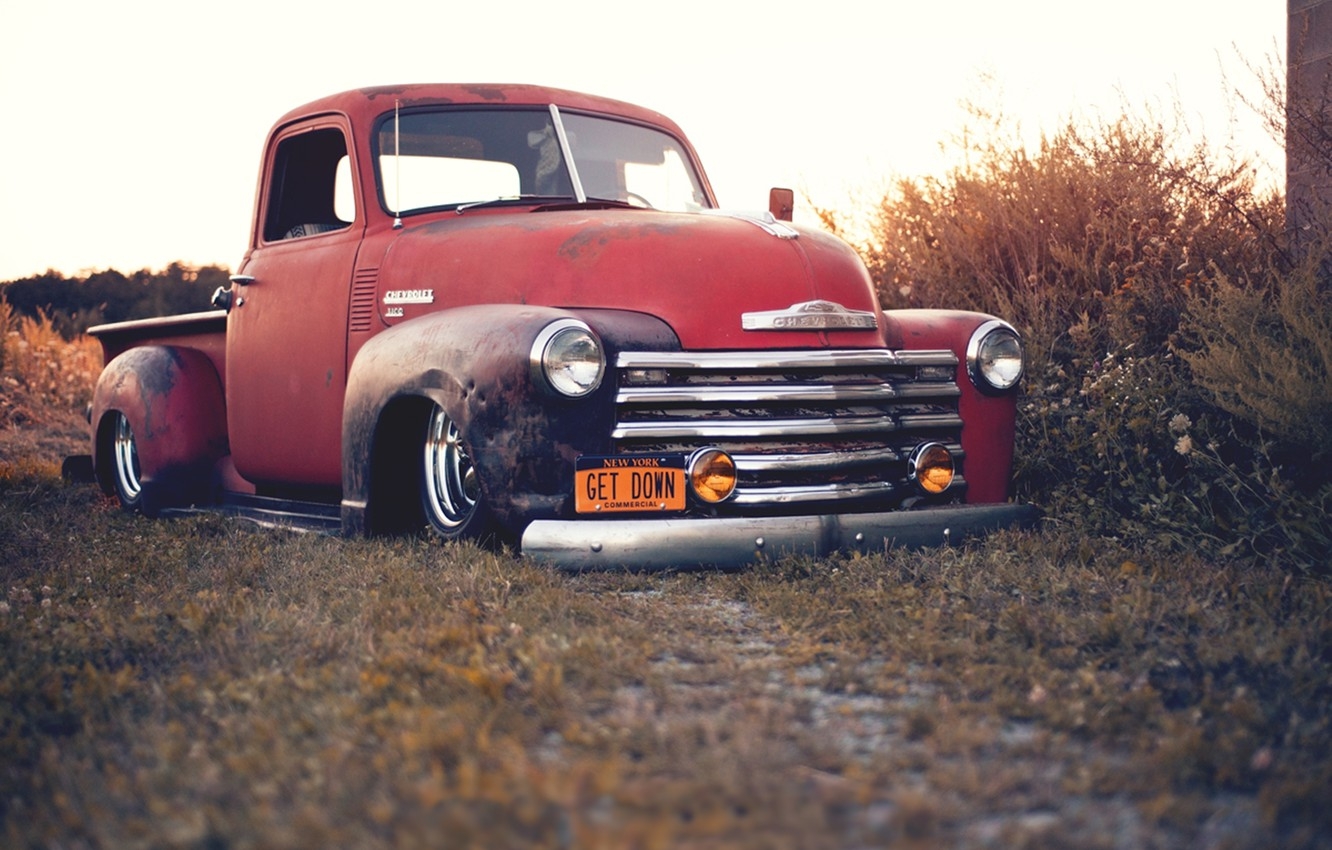 1340x850 Wallpaper chevrolet, old, pickup, chevy, stance, rat image for desktop, section chevrolet, Desktop