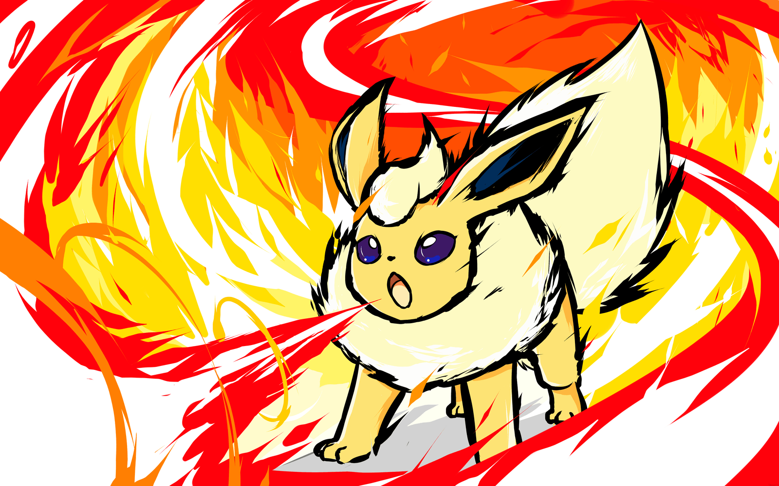 1600x1000 ishmam, #Pokémon, #Flareon, #Shiny Flareon. Wallpaper No. 339193, Desktop