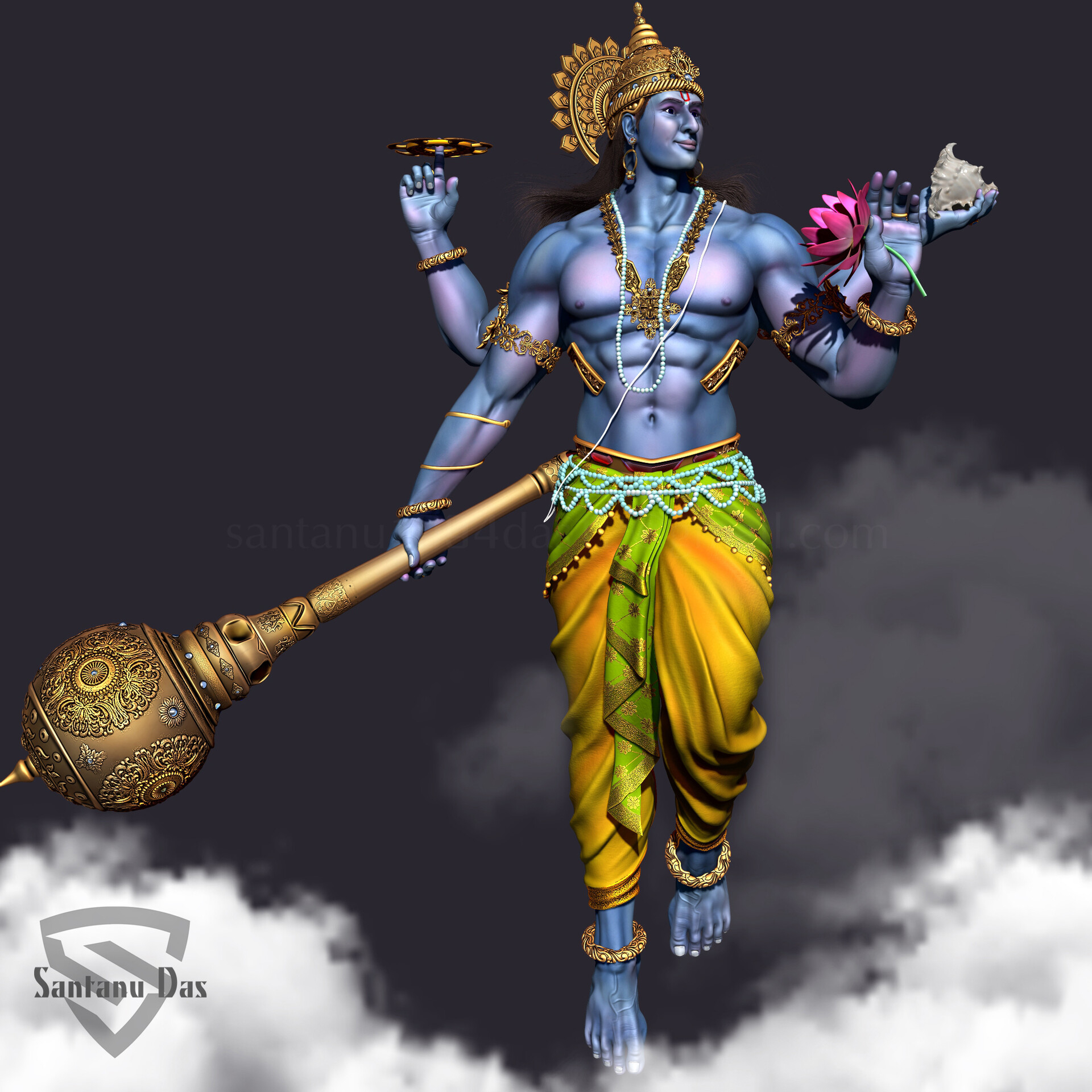 1920x1920 Lord Vishnu, Phone