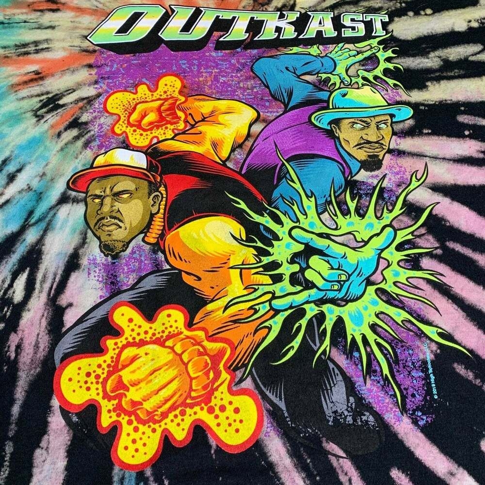 1000x1000 OutKast Atliens Hip Hop Tie Dye Tee Med Vintage Style #OUTKAST #GraphicTee. Outkast, Cool graphic tees, Hip hop, Phone