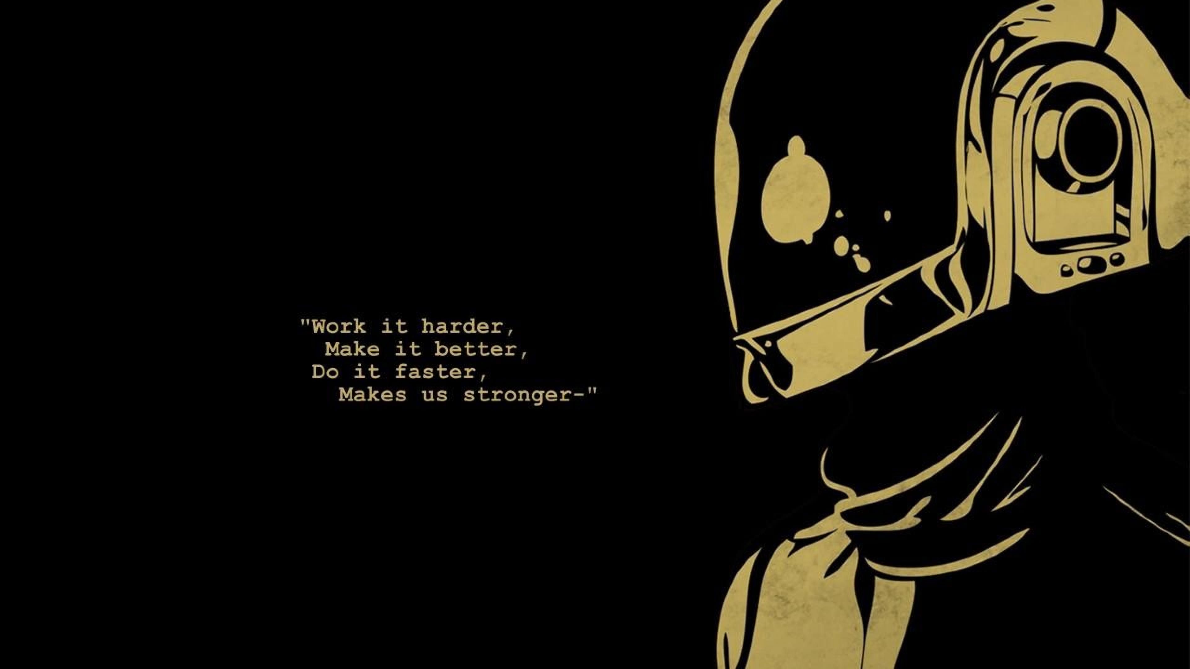 3840x2160 Free download Daft punk Black background Lyrics HD Wallpaper Desktop [] for your Desktop, Mobile & Tablet. Explore Lyrics Wallpaper. Lyrics Wallpaper, Wallpaper Stupidfacedd Lyrics, Song Lyrics Wallpaper, Desktop