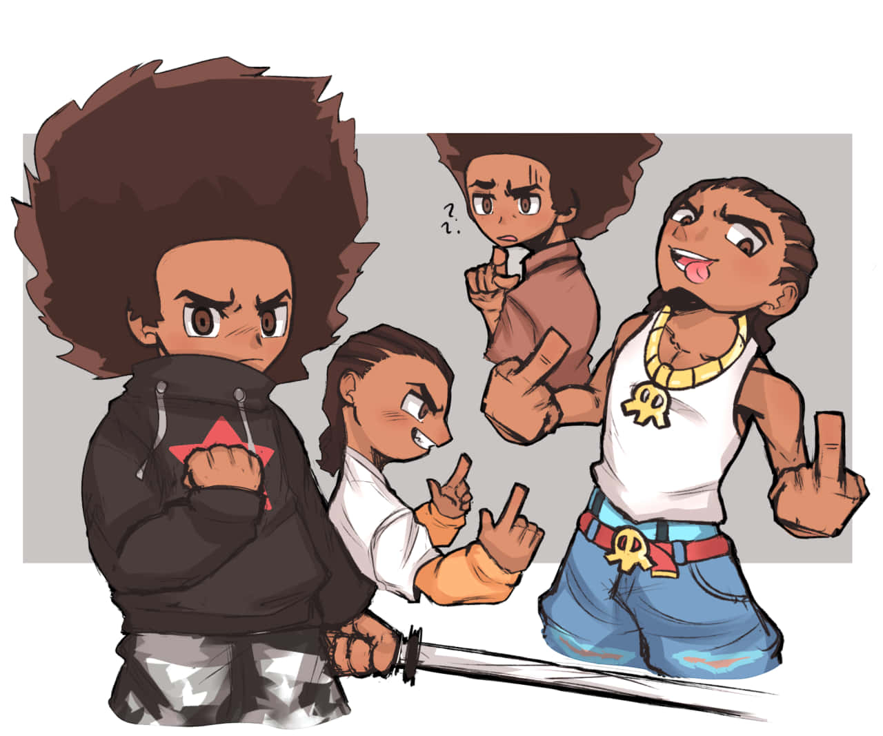 1280x1070 Boondocks Pfp Characters Wallpaper, Desktop