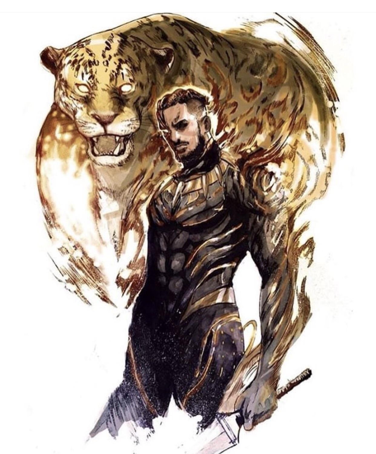 1250x1500 Golden Jaguar aka Killmonger, Phone