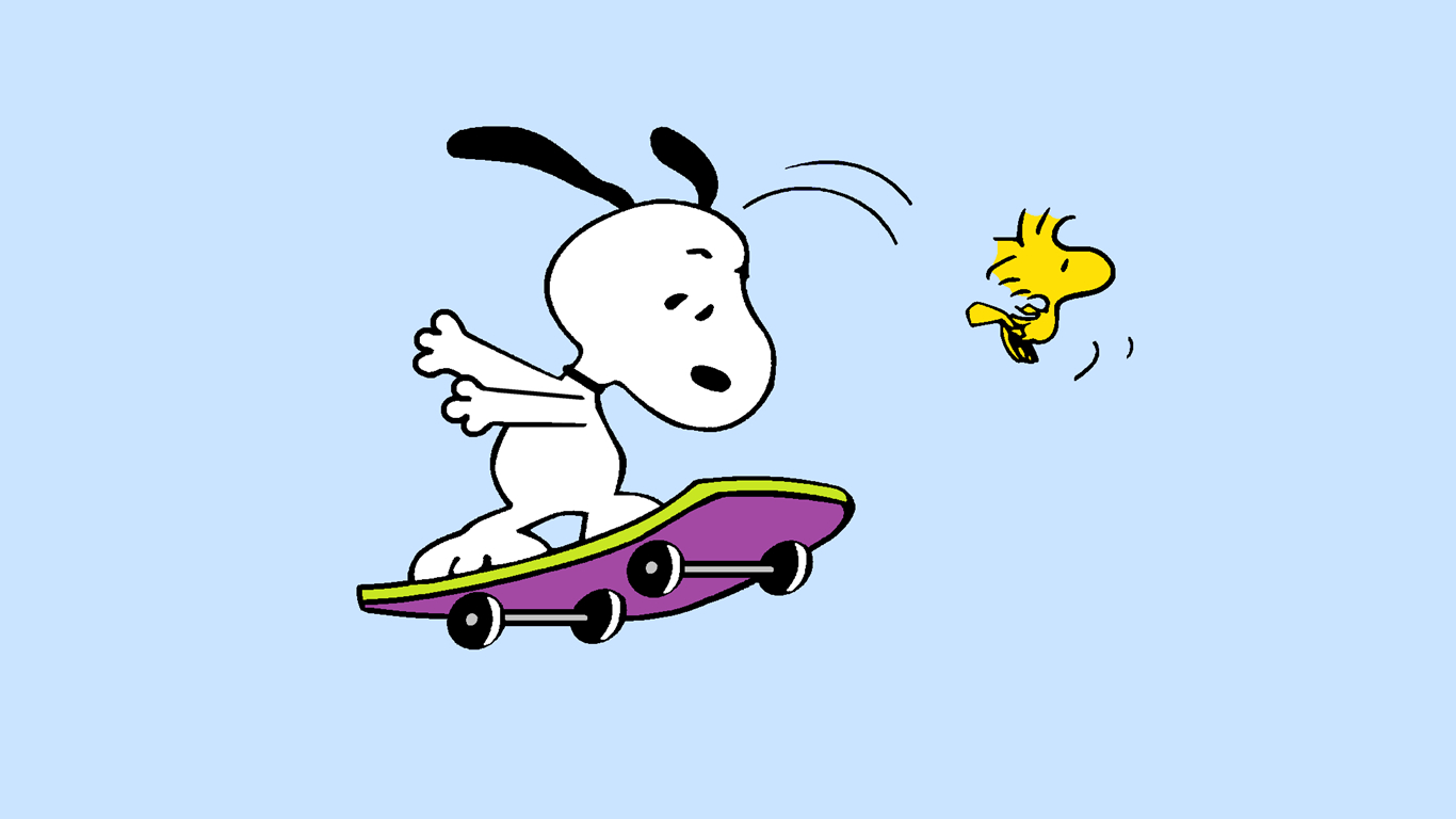 1370x770 Snoopy Skateboarder Wallpaper, Desktop