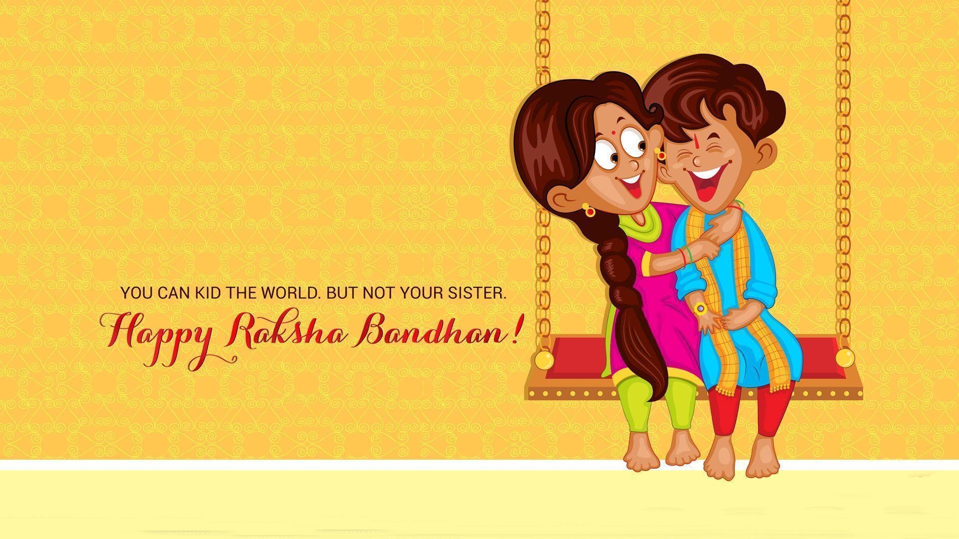 1920x1080 Best Raksha Bandhan 2015 Image HD 3D Wallpaper with Brothers, Desktop