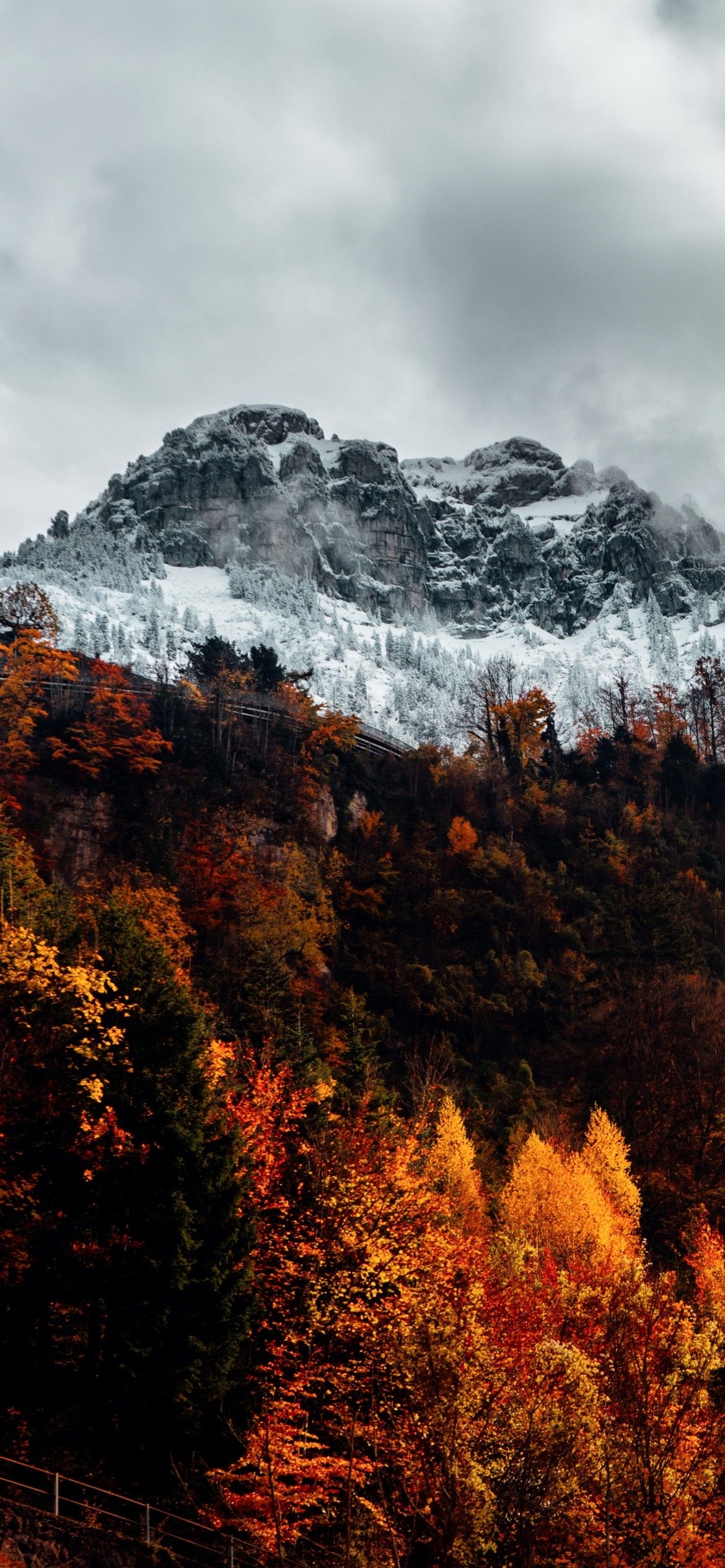 1170x2540 Alps 4K Wallpaper, Autumn, mountains, Forest, Wilderness, Landscape, Switzerland, 5K, Nature, Phone