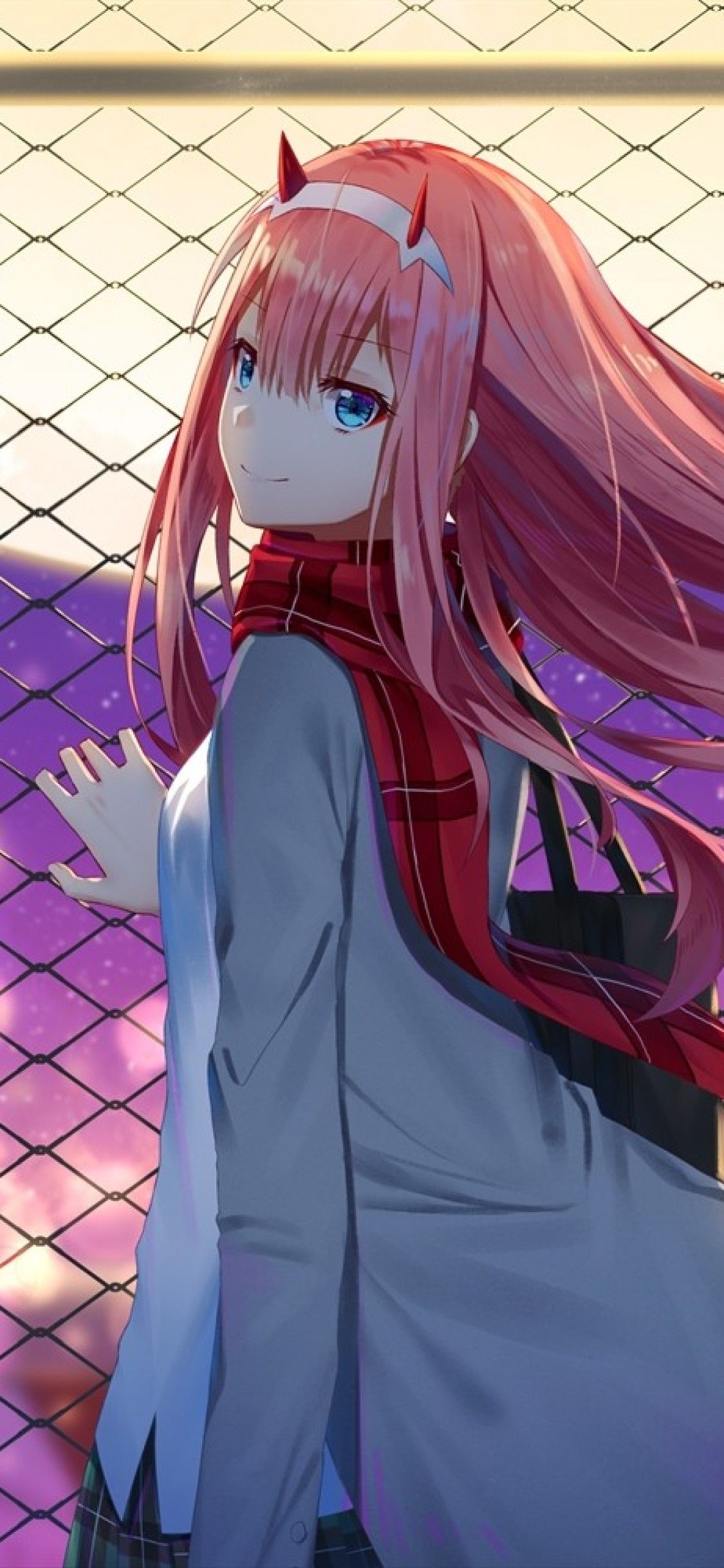 1130x2440 Zero Two Darling In The Franxx iPhone XS, iPhone 10, Phone