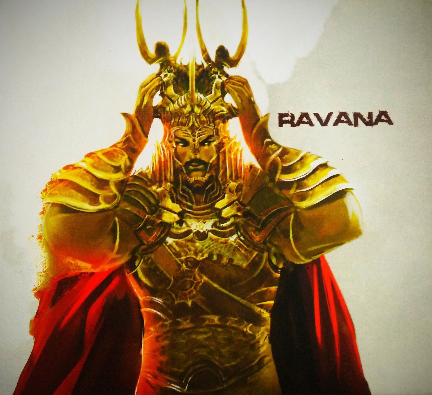 1400x1280 Demon king. King art, King ravana, Demon king, Desktop