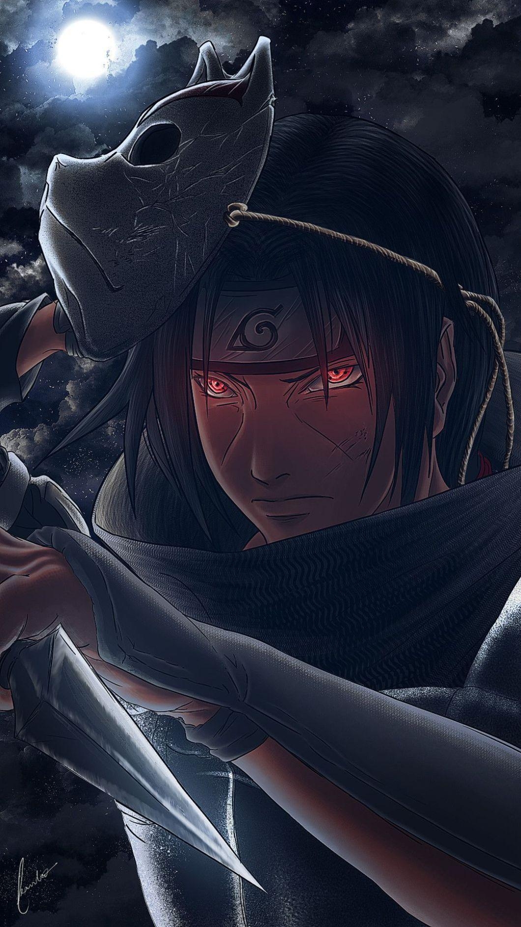 1060x1890 Ultra HD Itachi Wallpaper, Phone