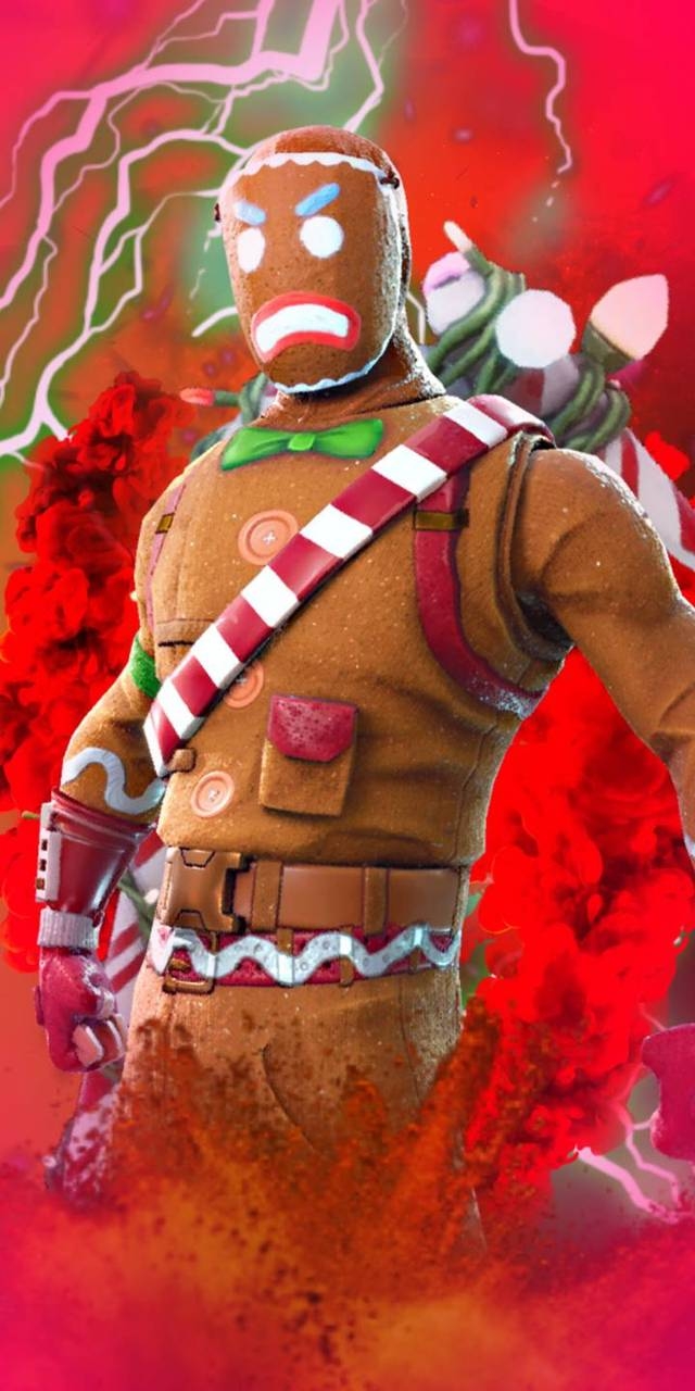 640x1280 Fortnite Gingerbread Wallpaper, Phone