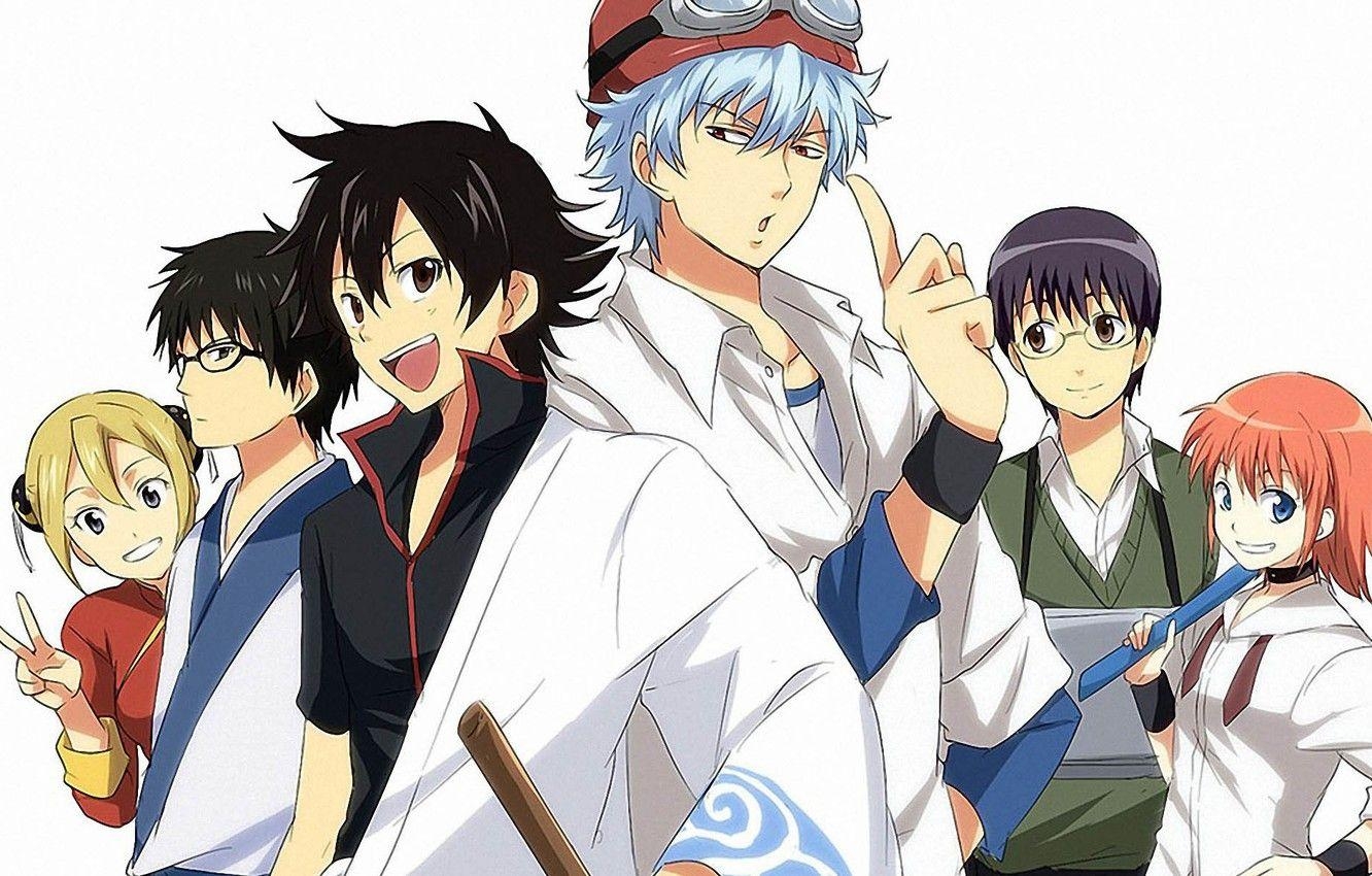 1340x850 Wallpaper gintama, Gintoki, Gintama, Kagura, sket dance, Shinpachi, Desktop