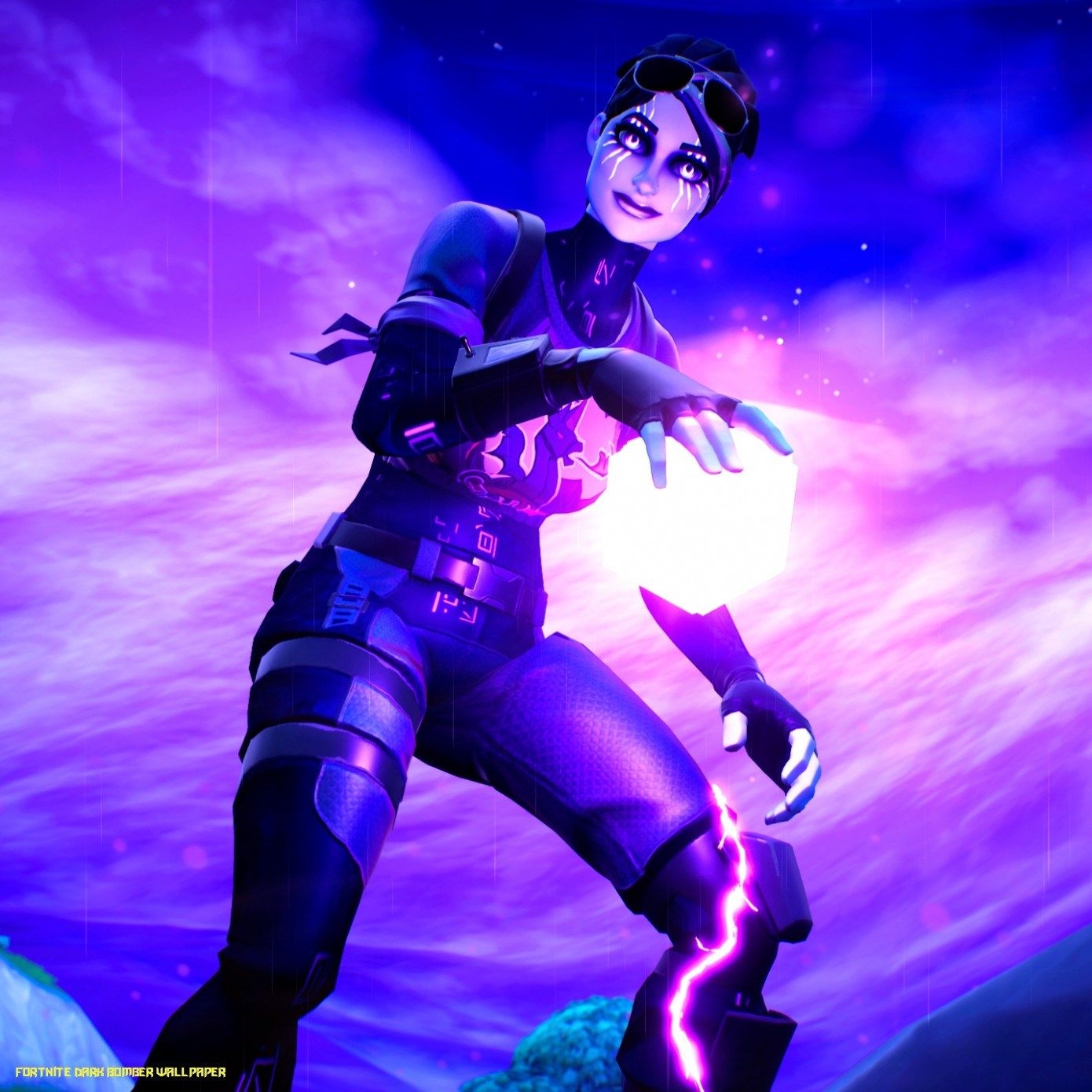 1390x1390 The Ultimate Revelation Of Fortnite Dark Bomber Wallpaper, Phone