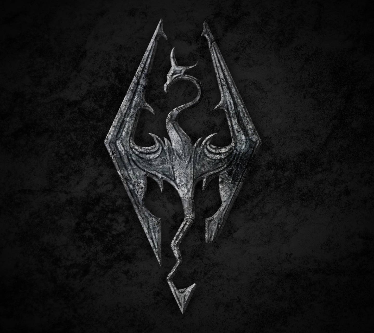 1440x1280 Skyrim Logo wallpaper, Desktop