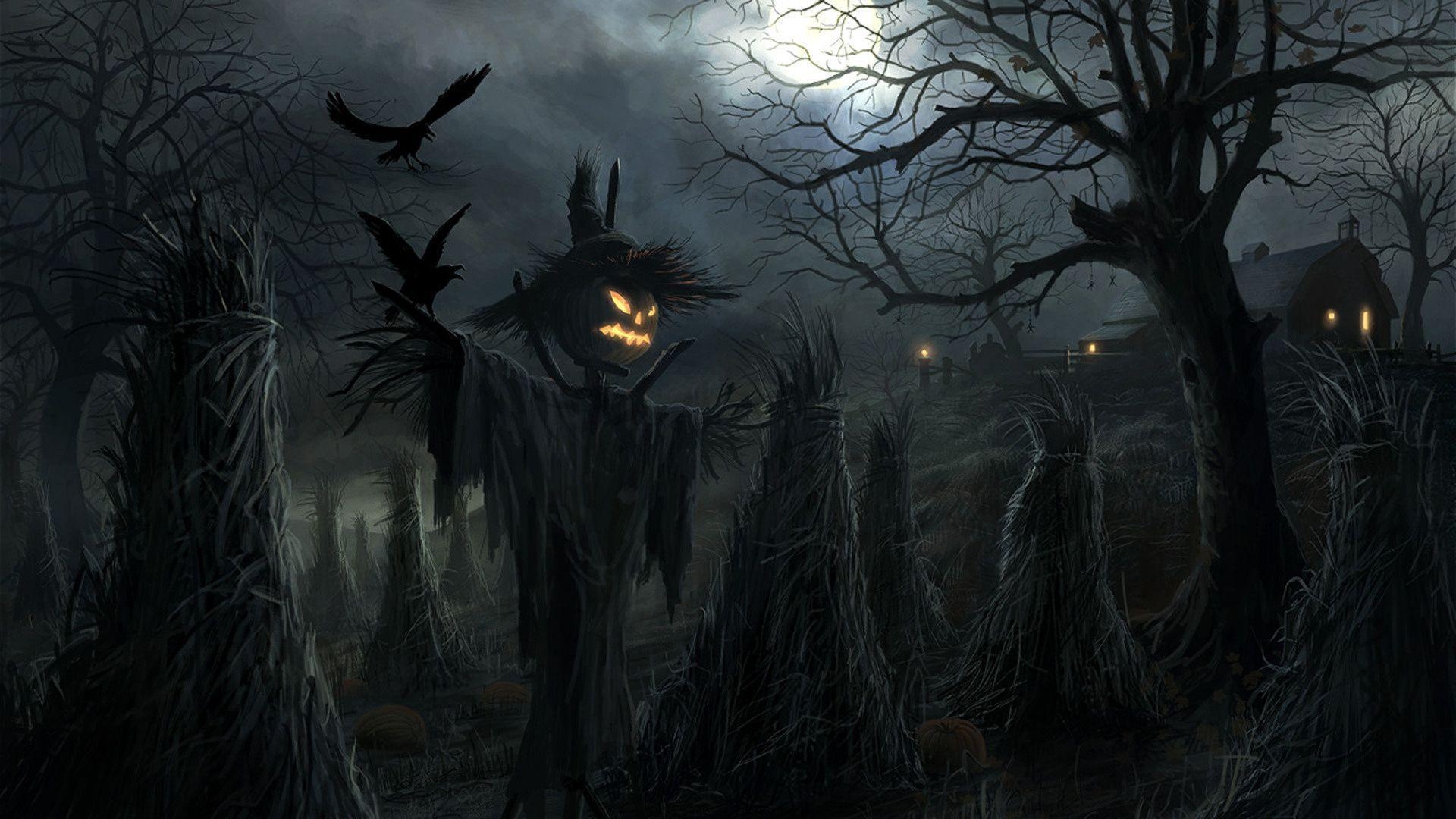 1920x1080 Halloween Raven Wallpaper, Desktop