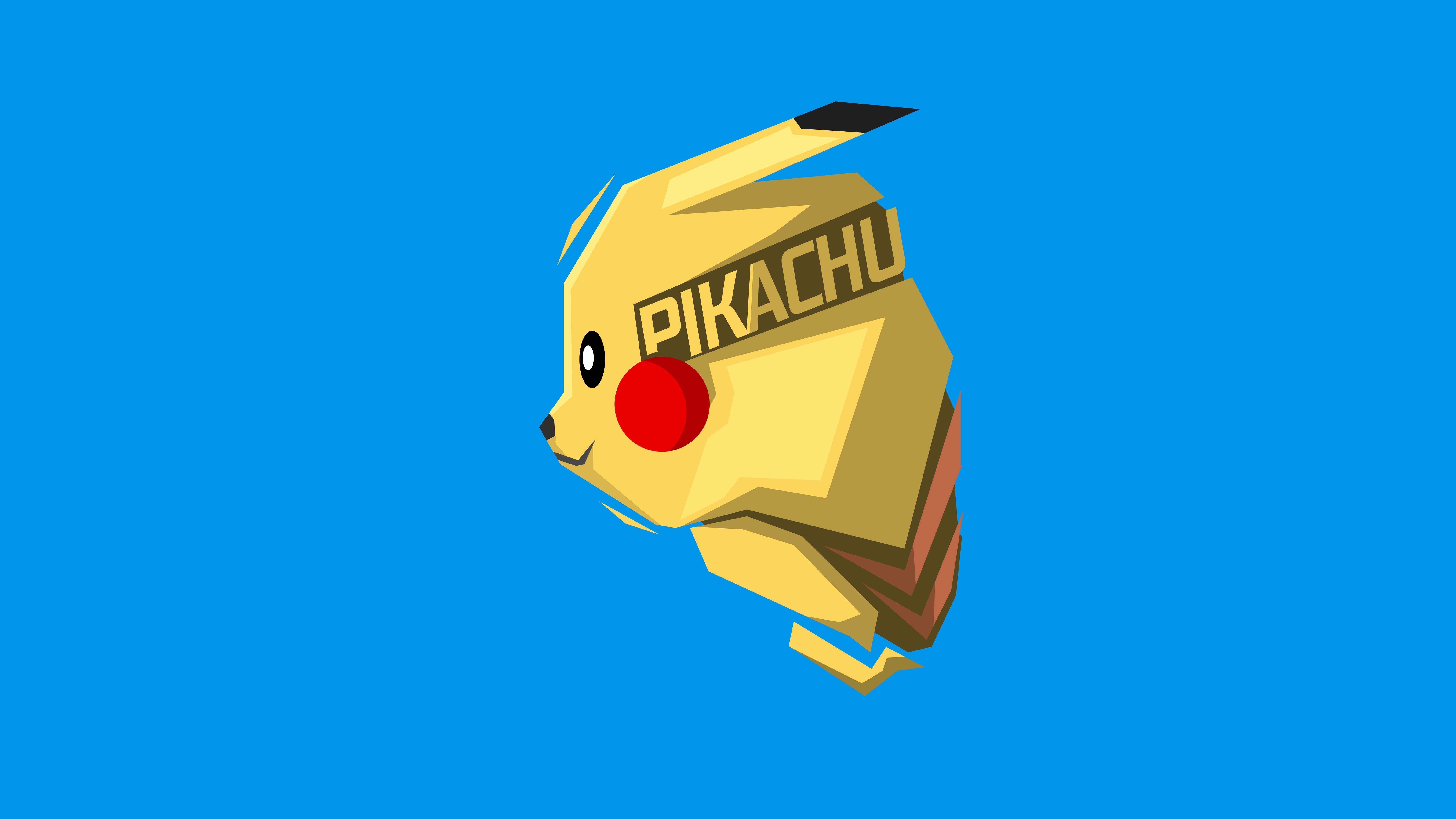 7680x4320 Wallpaper Pikachu, Minimal art, 4K, 8K, Minimal,. Wallpaper for iPhone, Android, Mobile and Desktop, Desktop