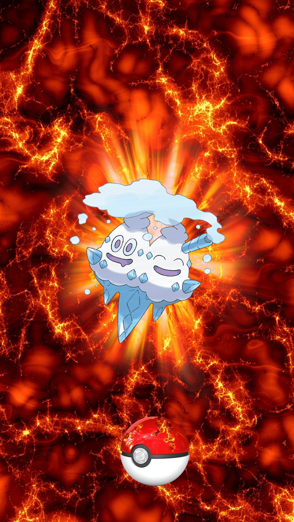 1250x2210 Fire Pokeball Vanilluxe Baivanilla 17 Vanillish, Phone