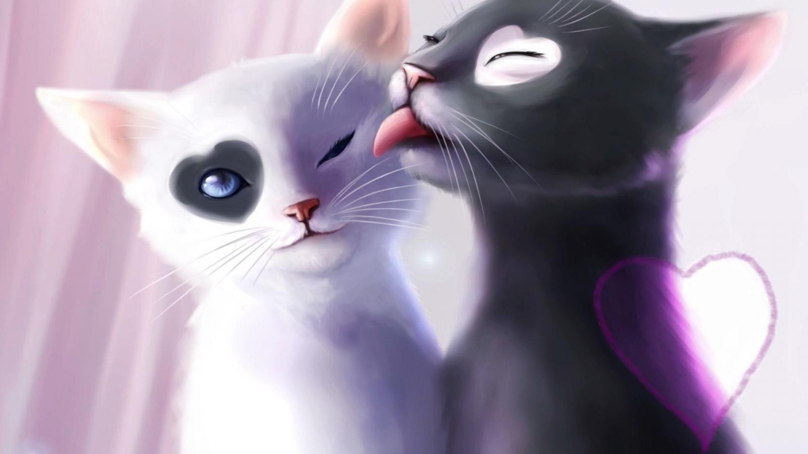 1600x900 Anime Cat Wallpaper Cute, Desktop