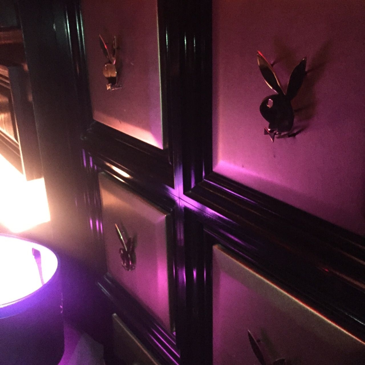 1280x1280 Purple neon playboy bunny at playboy club nyc, Phone