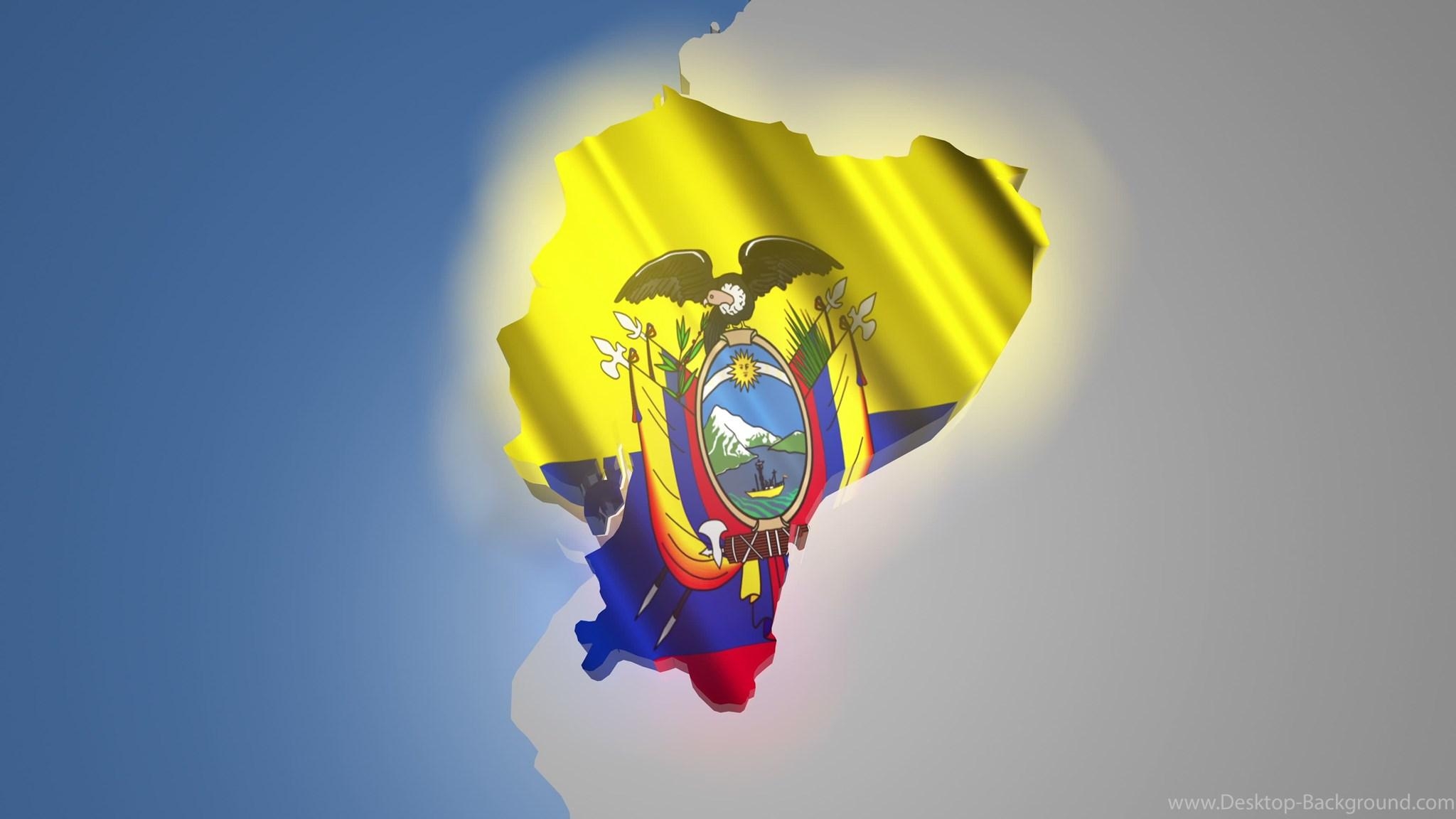 2050x1160 Blowing Ecuador Flag HD Wallpaper Desktop Background, Desktop