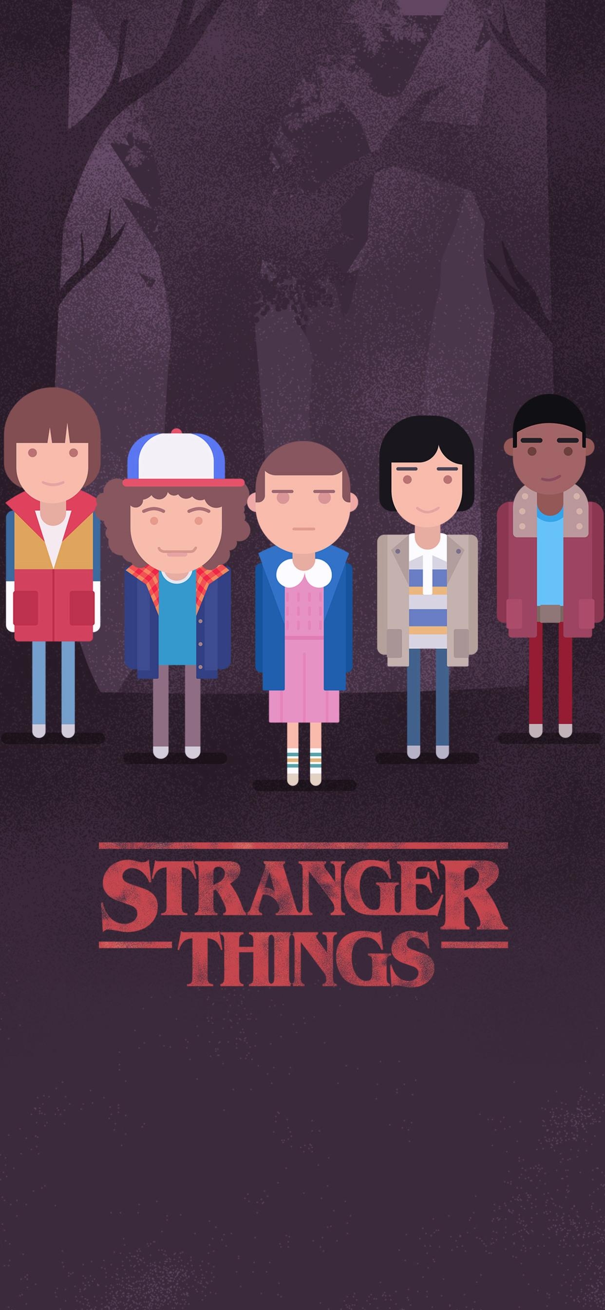 1250x2690 Stranger Things Minimalism 4k iPhone XS MAX HD 4k, Phone