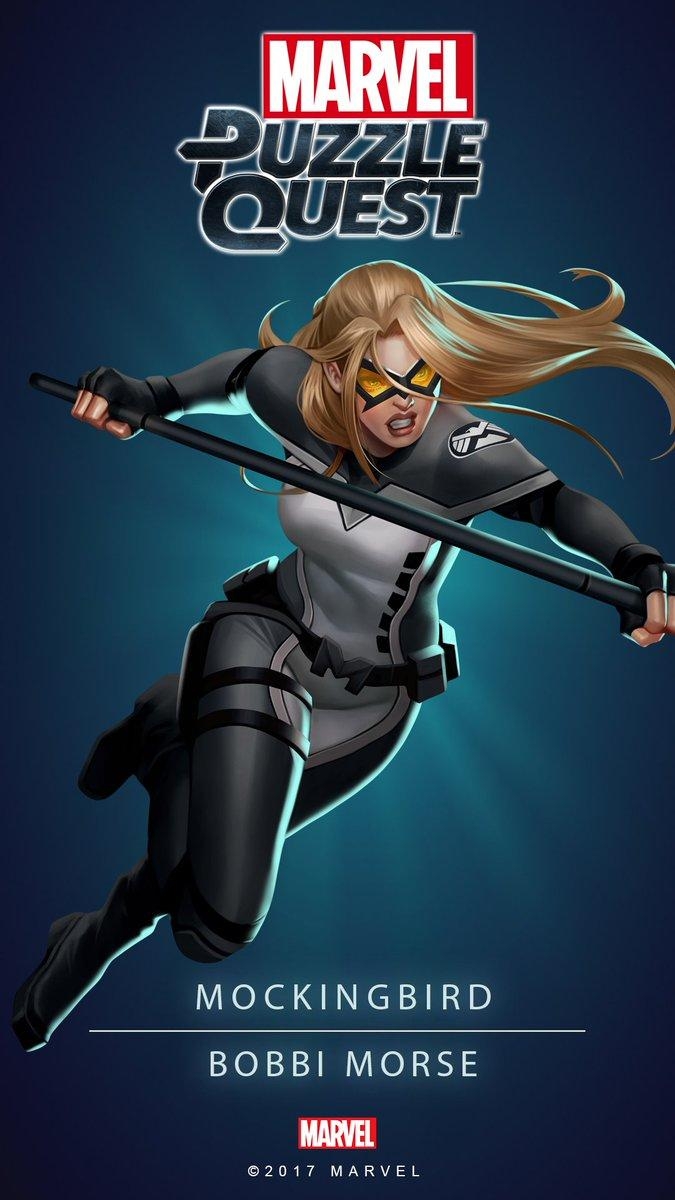 680x1200 Marvel Puzzle Quest the versatile Mockingbird, Phone