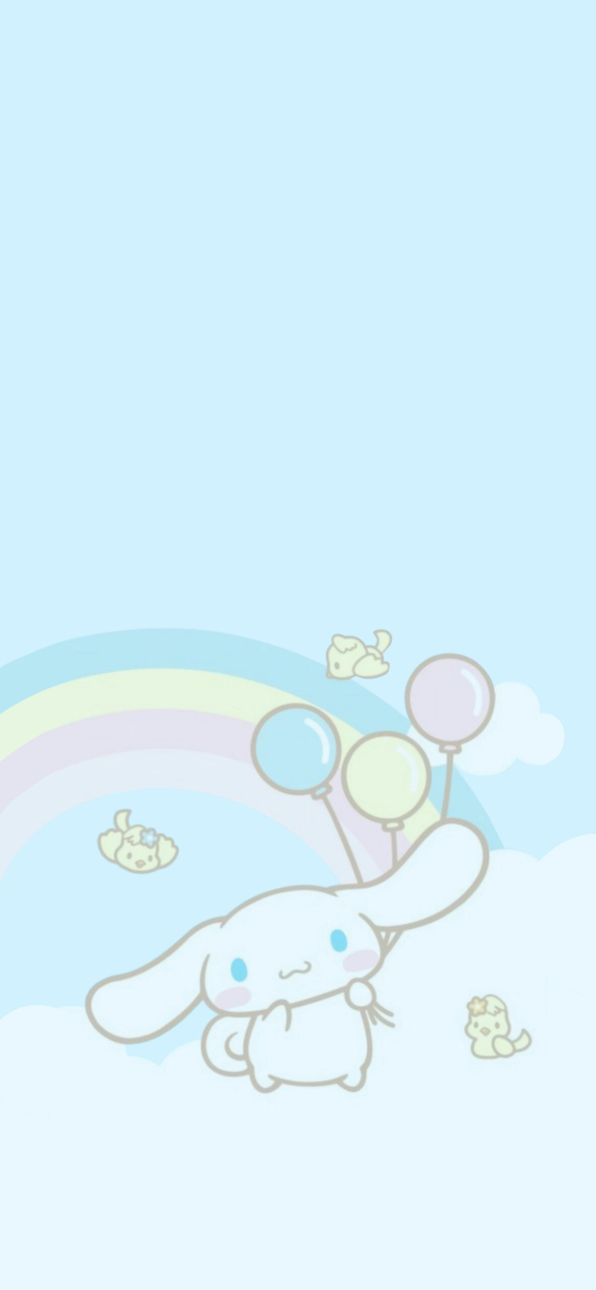 1190x2560 Cinnamoroll & Rainbow Light Blue, Phone