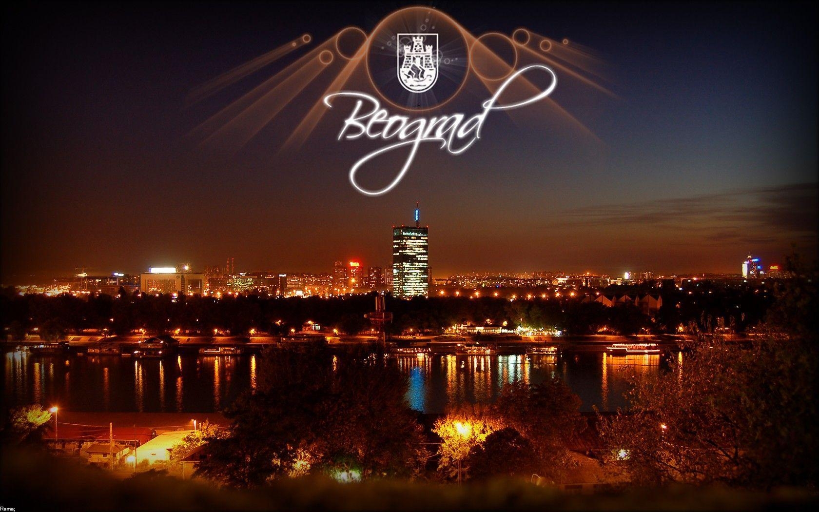 1680x1050 Modern: Belgrade Night Beograd III Serbia City Fullscreen, Desktop