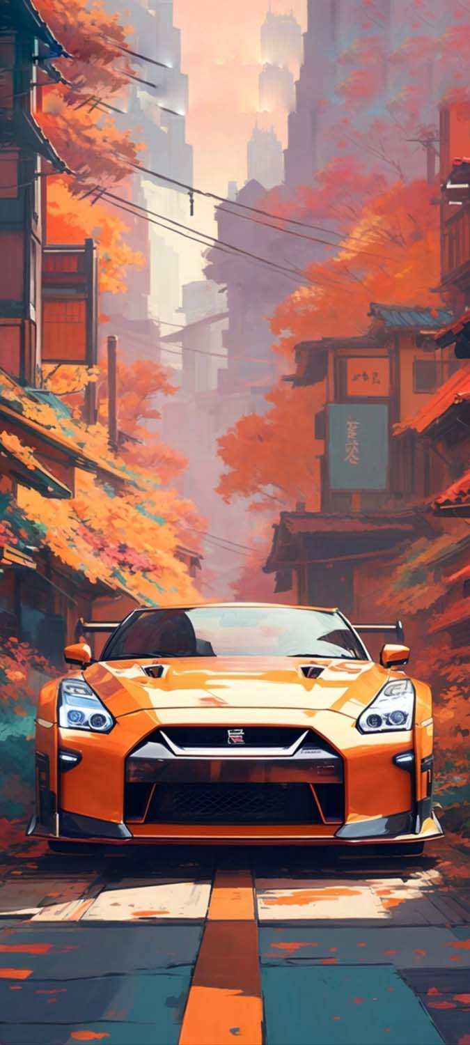 680x1500 Nissan GTR Japan Art iPhone Wallpaper 4K iPhone Wallpaper Wallpaper Download, Phone